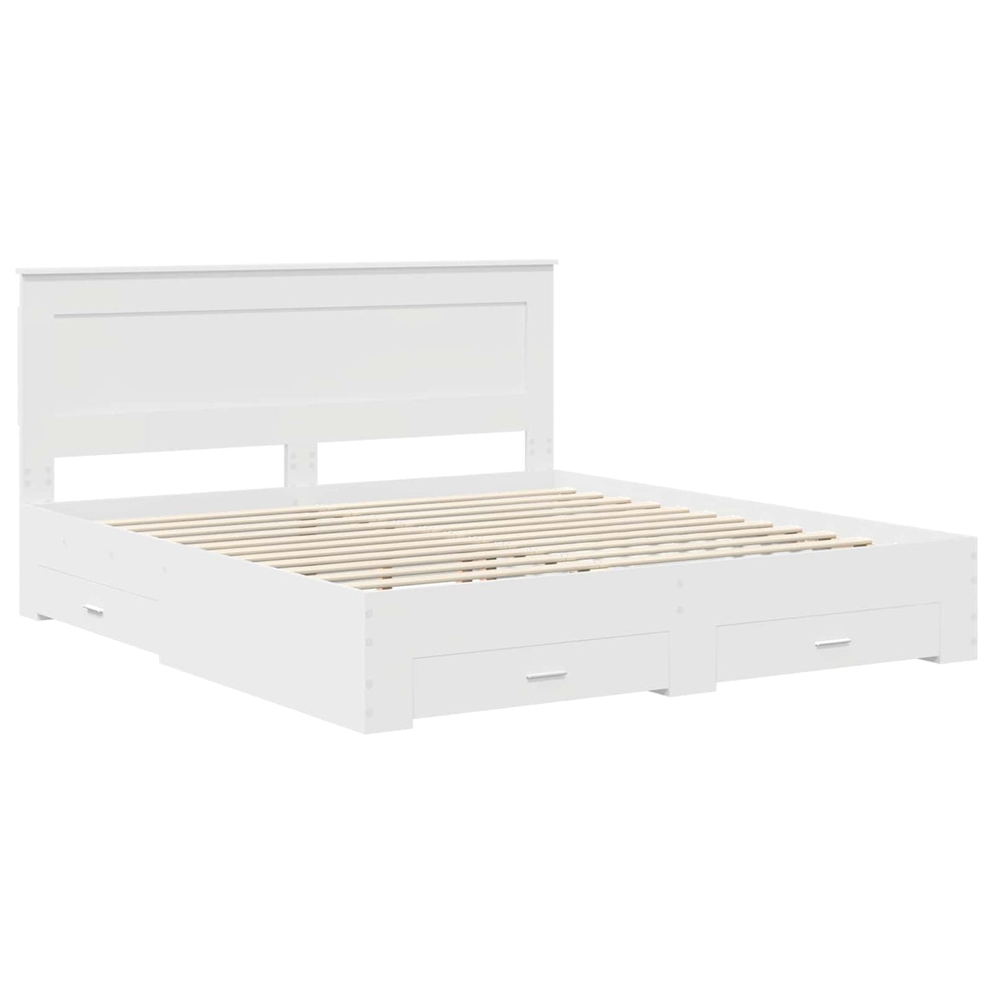 Bedframe met lade met hoofdeinde met opslag Bewerkt hout is nu te koop bij PeponiXL, paradijselijk wonen!