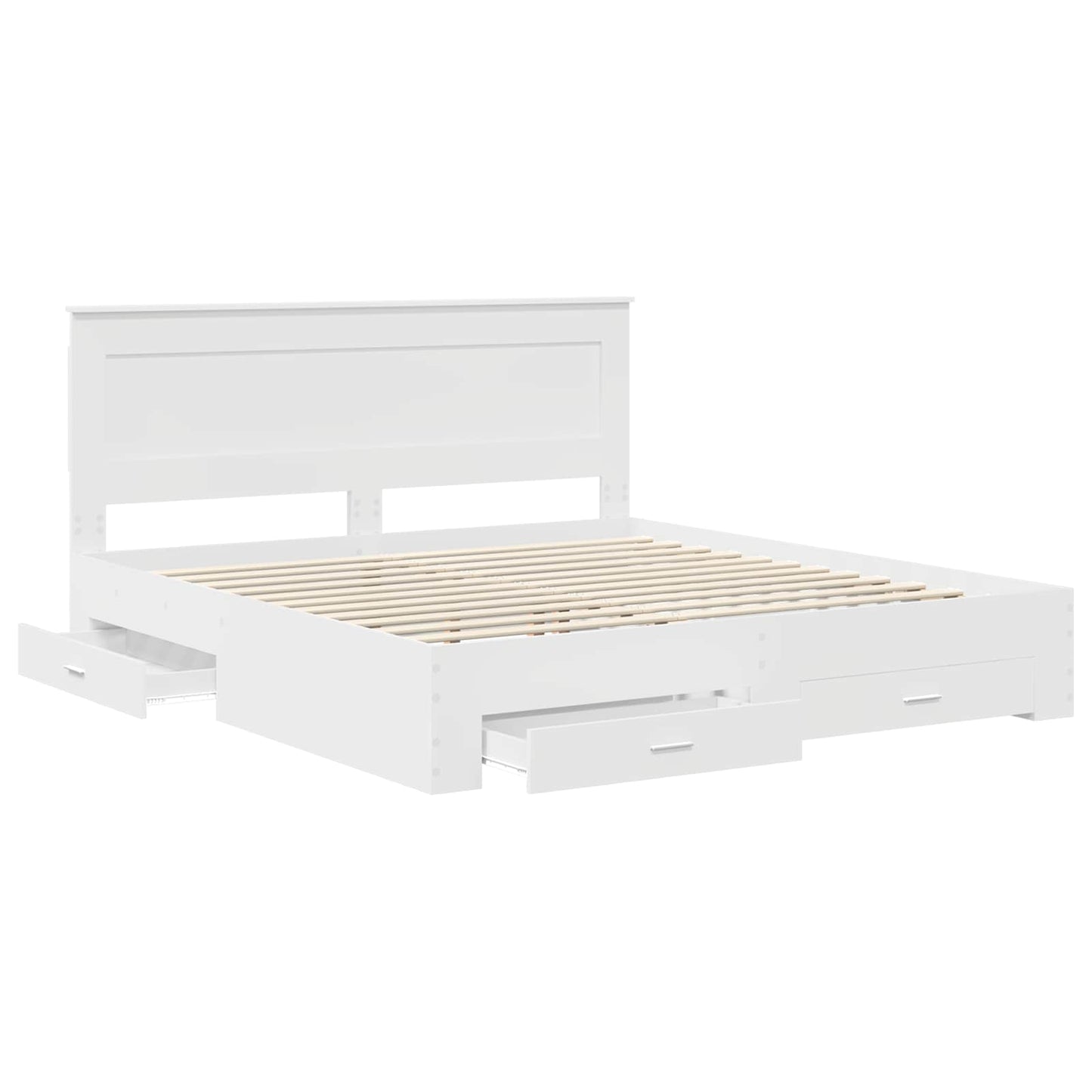 Bedframe met lade met hoofdeinde met opslag Bewerkt hout is nu te koop bij PeponiXL, paradijselijk wonen!
