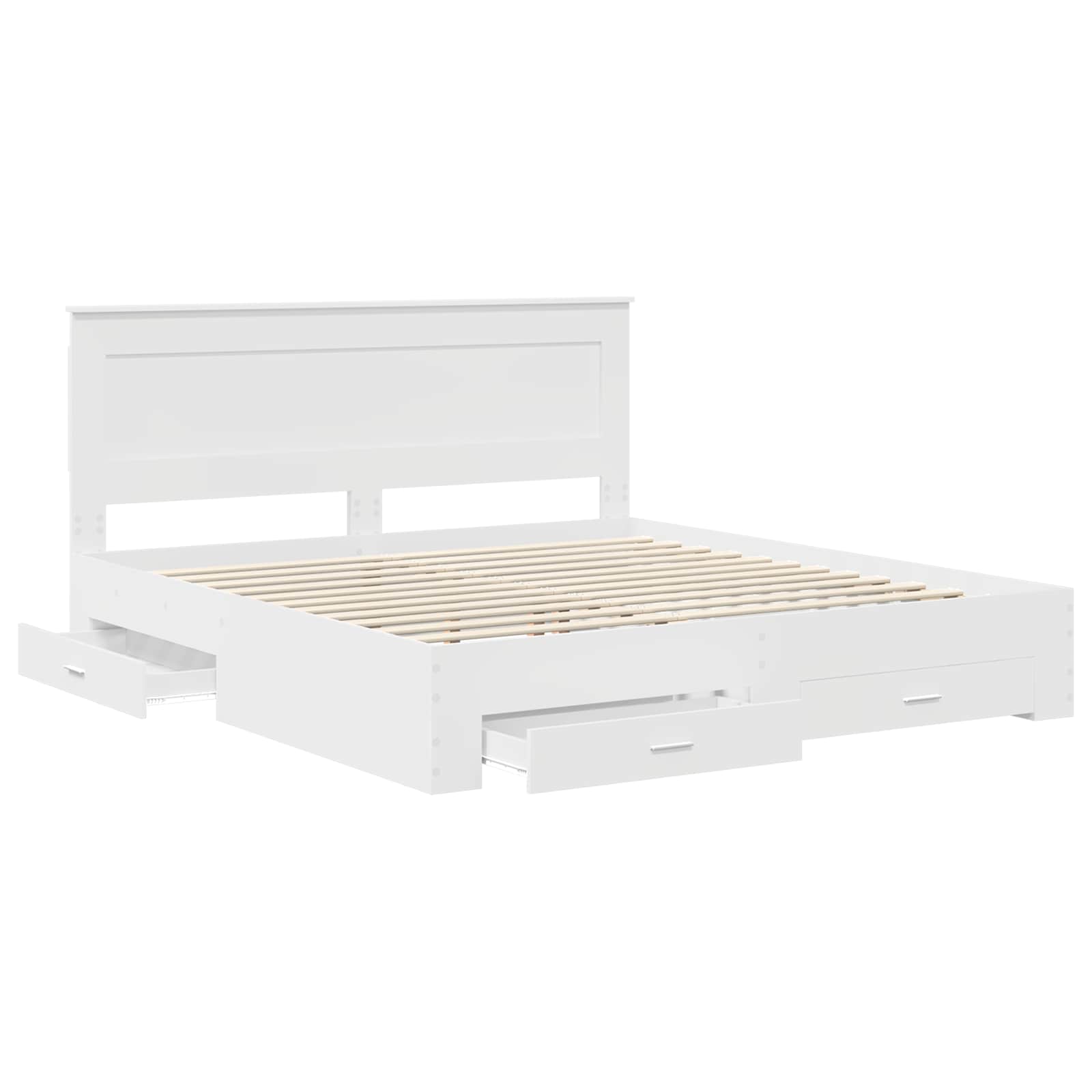 Bedframe met lade met hoofdeinde met opslag Bewerkt hout is nu te koop bij PeponiXL, paradijselijk wonen!
