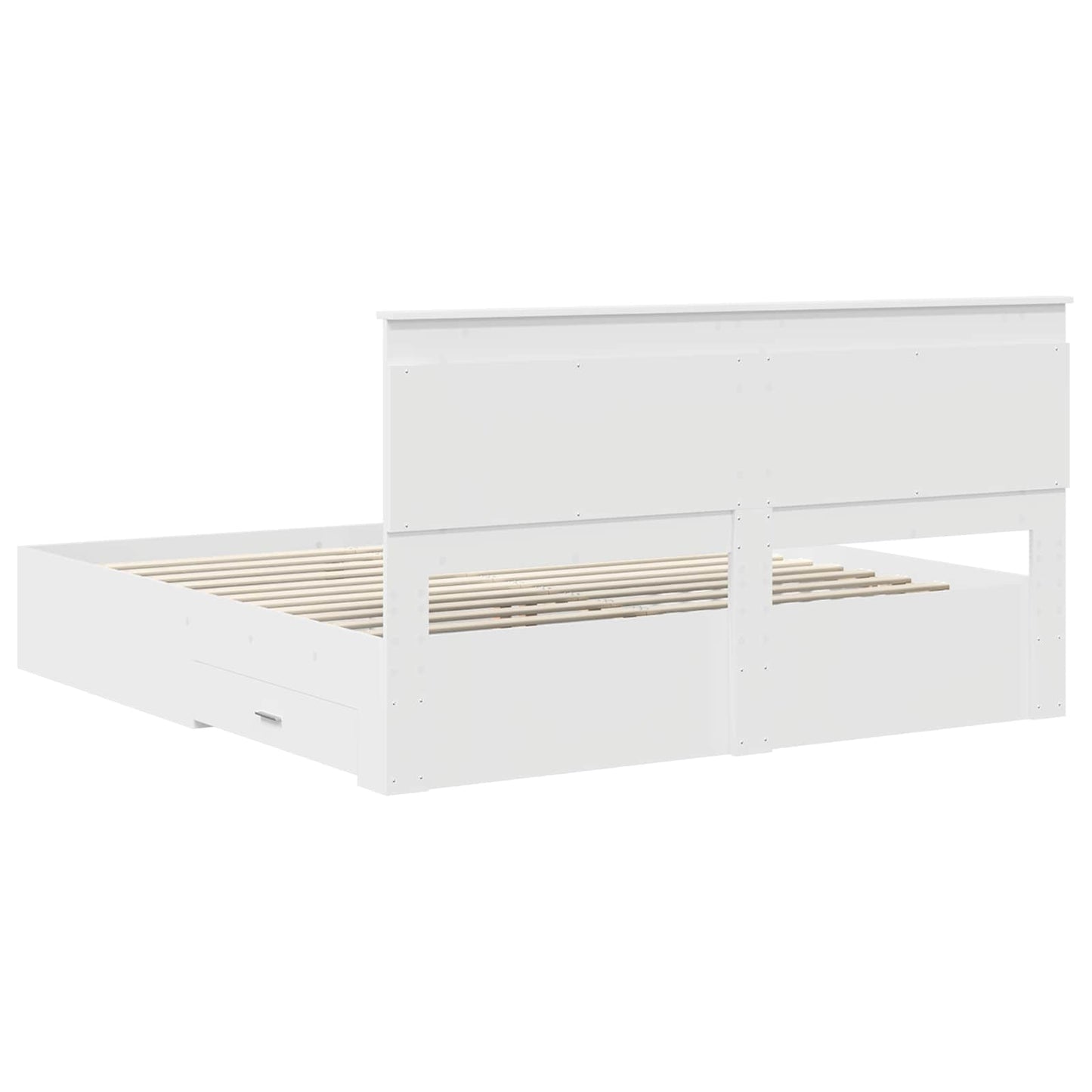 Bedframe met lade met hoofdeinde met opslag Bewerkt hout is nu te koop bij PeponiXL, paradijselijk wonen!
