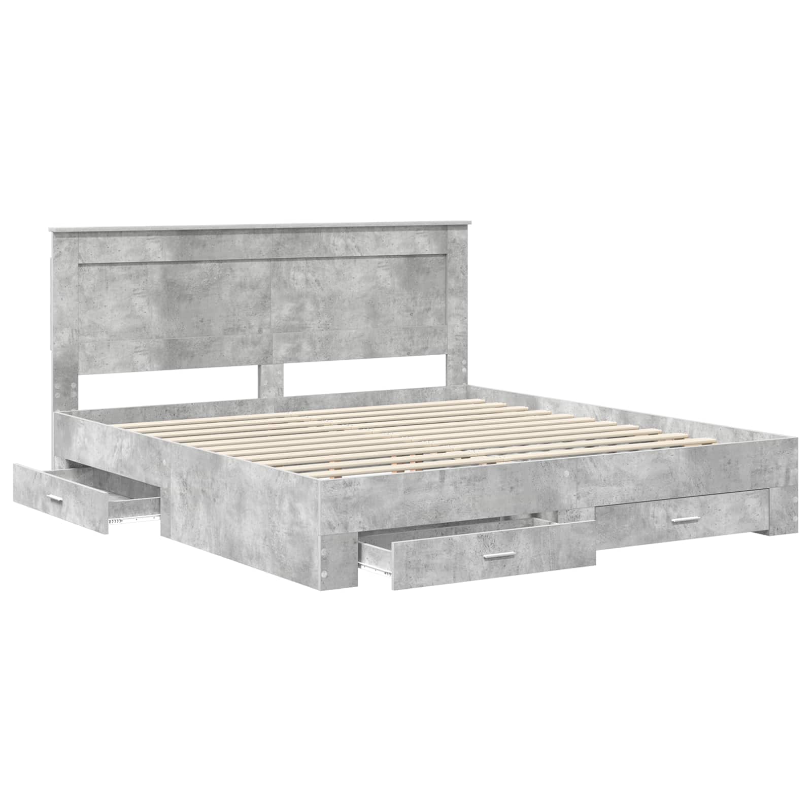 Bedframe met lade met hoofdeinde met opslag Bewerkt hout is nu te koop bij PeponiXL, paradijselijk wonen!