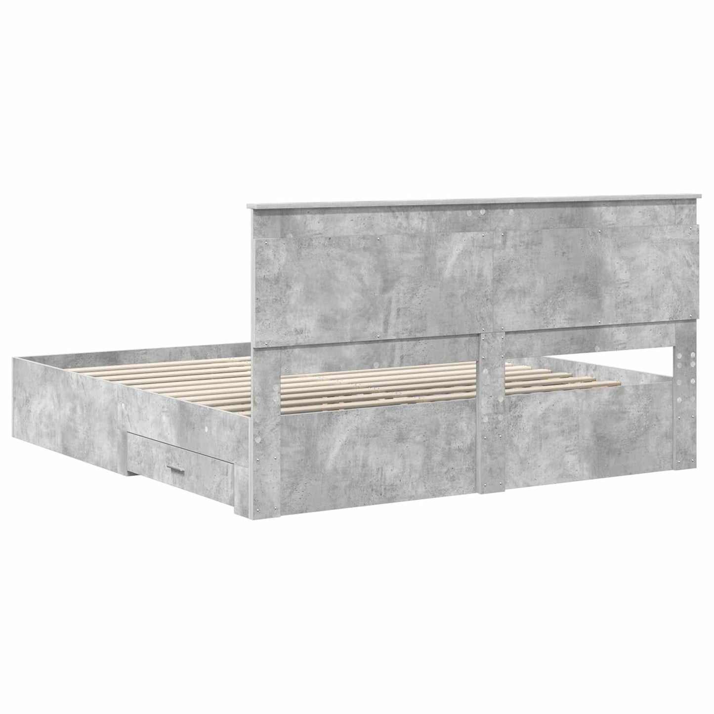 Bedframe met lade met hoofdeinde met opslag Bewerkt hout is nu te koop bij PeponiXL, paradijselijk wonen!