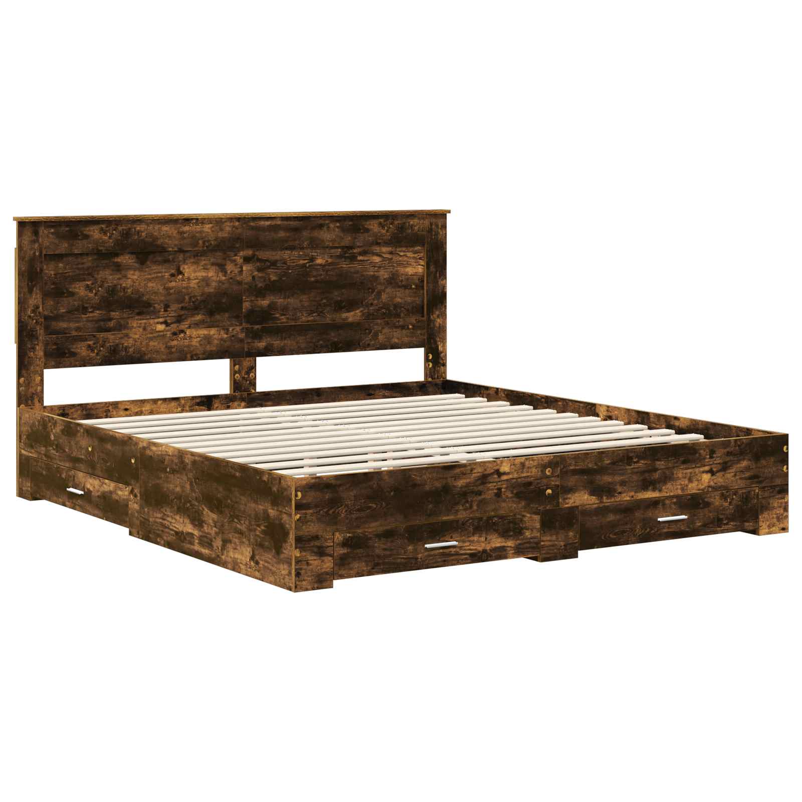 Bedframe met lade met hoofdeinde met opslag Bewerkt hout is nu te koop bij PeponiXL, paradijselijk wonen!