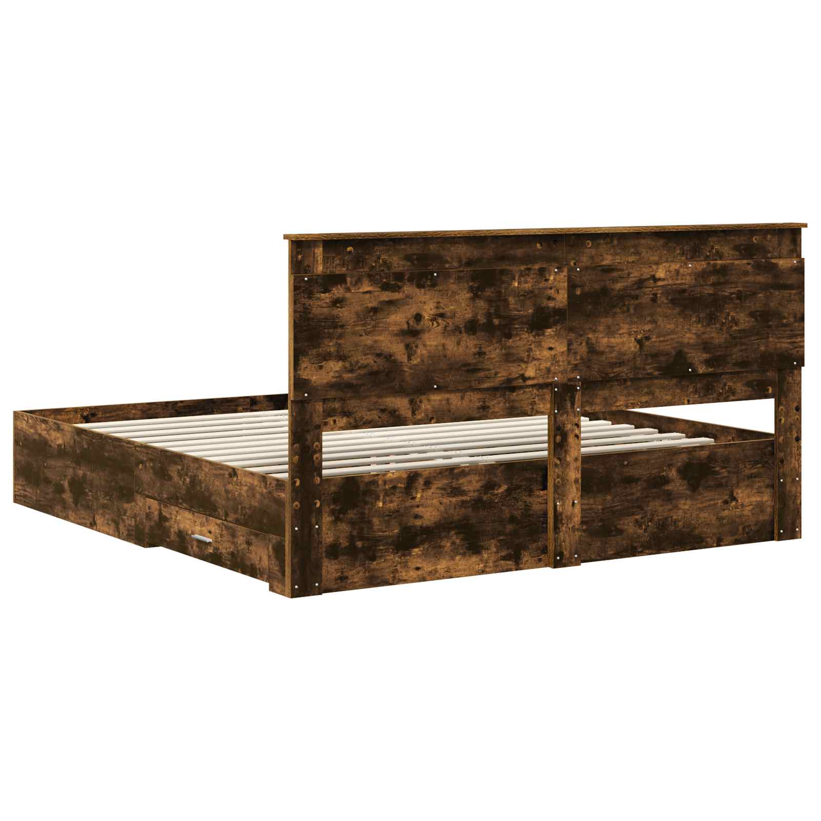 Bedframe met lade met hoofdeinde met opslag Bewerkt hout is nu te koop bij PeponiXL, paradijselijk wonen!