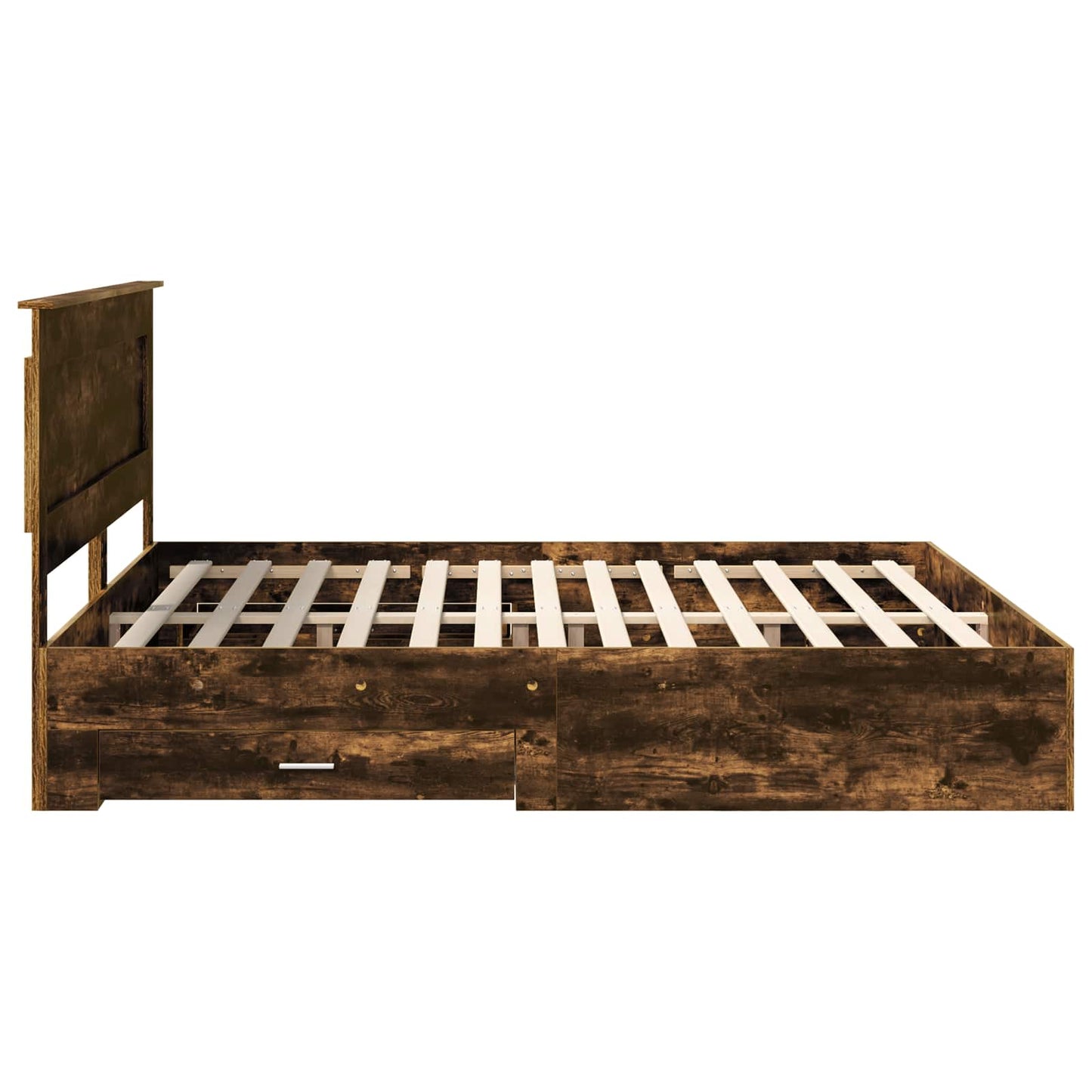 Bedframe met lade met hoofdeinde met opslag Bewerkt hout is nu te koop bij PeponiXL, paradijselijk wonen!