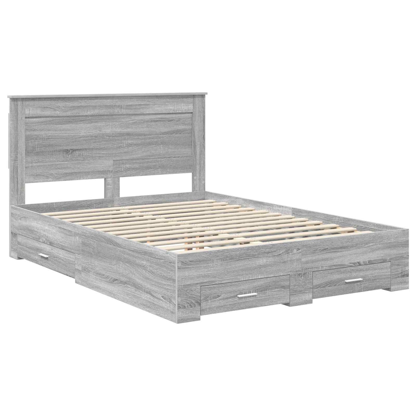 Bedframe met lade met hoofdeinde met opslag Bewerkt hout is nu te koop bij PeponiXL, paradijselijk wonen!