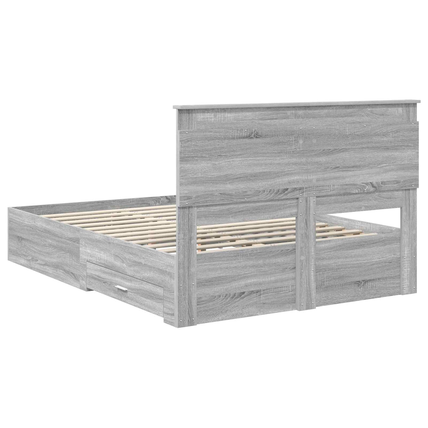 Bedframe met lade met hoofdeinde met opslag Bewerkt hout is nu te koop bij PeponiXL, paradijselijk wonen!