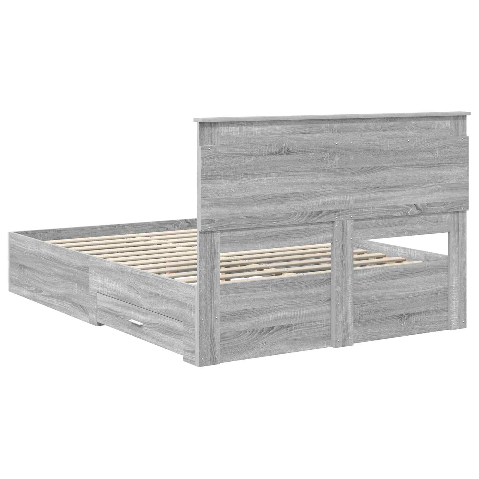 Bedframe met lade met hoofdeinde met opslag Bewerkt hout is nu te koop bij PeponiXL, paradijselijk wonen!