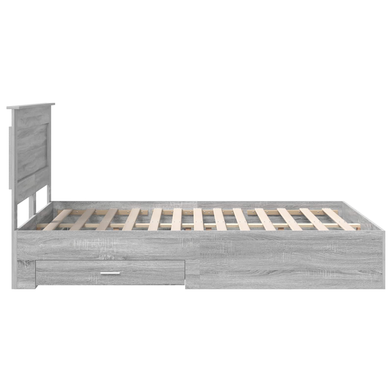 Bedframe met lade met hoofdeinde met opslag Bewerkt hout is nu te koop bij PeponiXL, paradijselijk wonen!