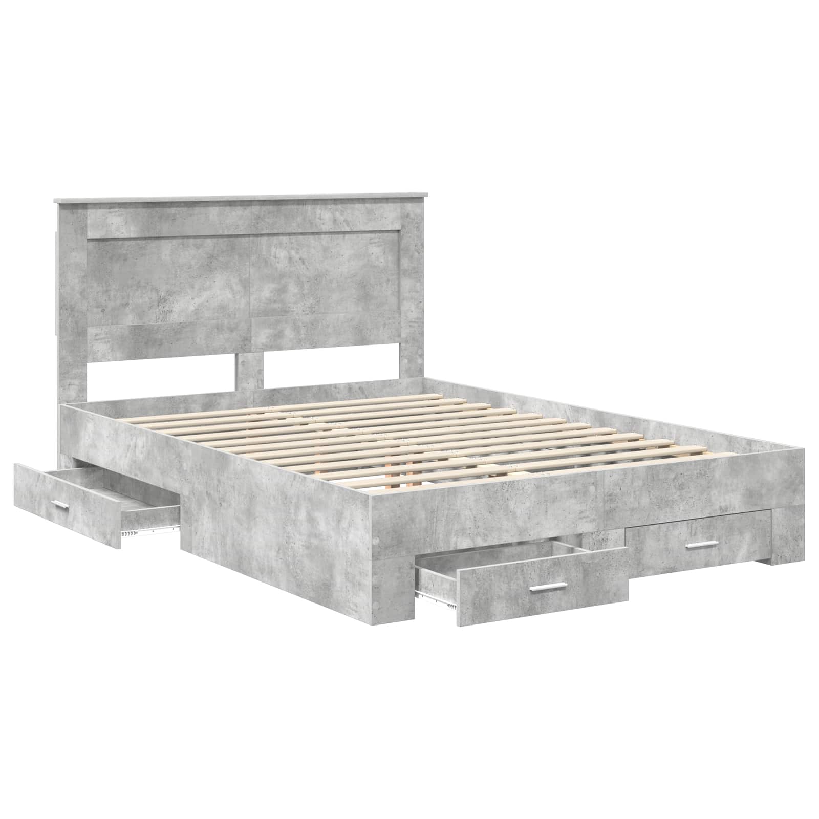 Bedframe met lade met hoofdeinde met opslag Bewerkt hout is nu te koop bij PeponiXL, paradijselijk wonen!