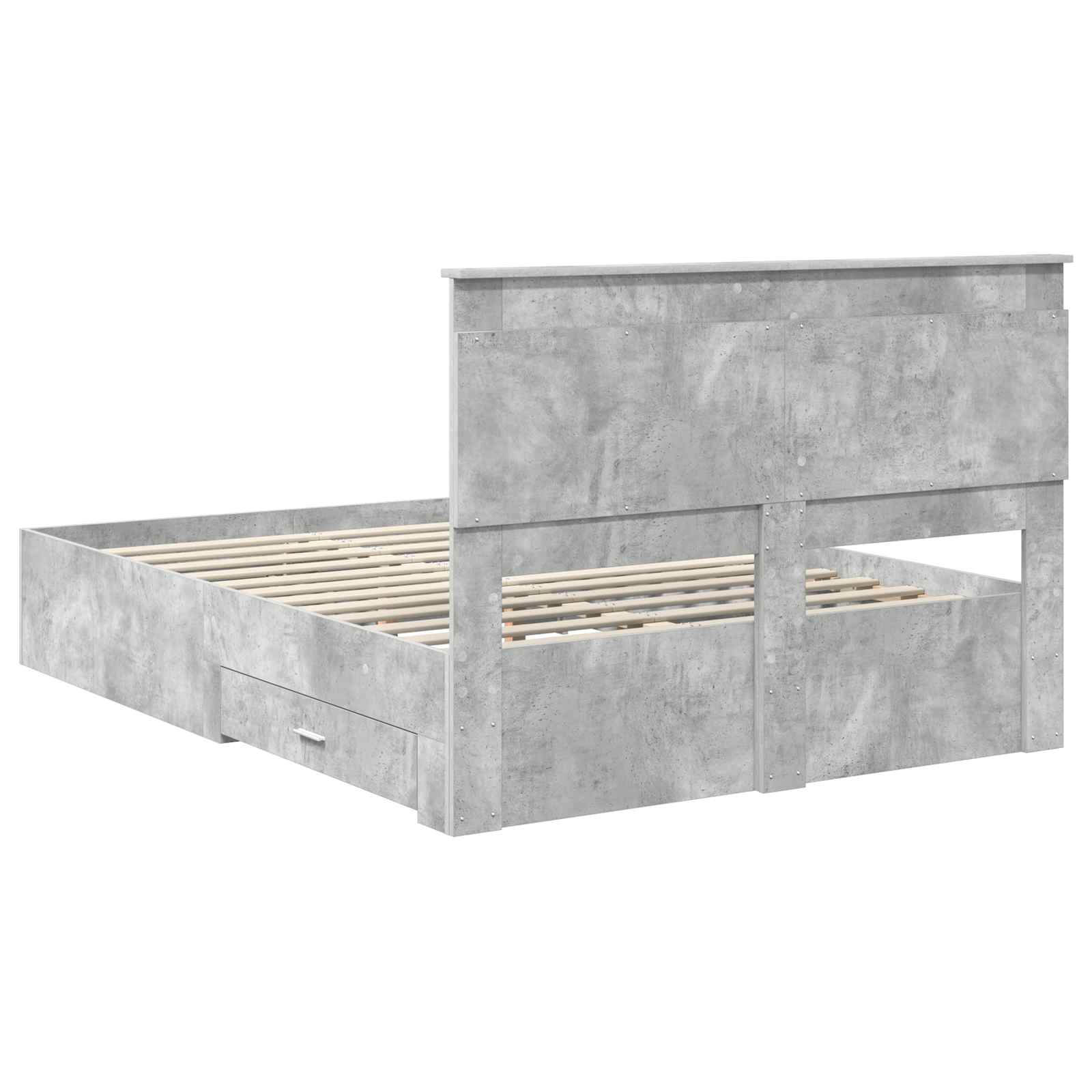 Bedframe met lade met hoofdeinde met opslag Bewerkt hout is nu te koop bij PeponiXL, paradijselijk wonen!