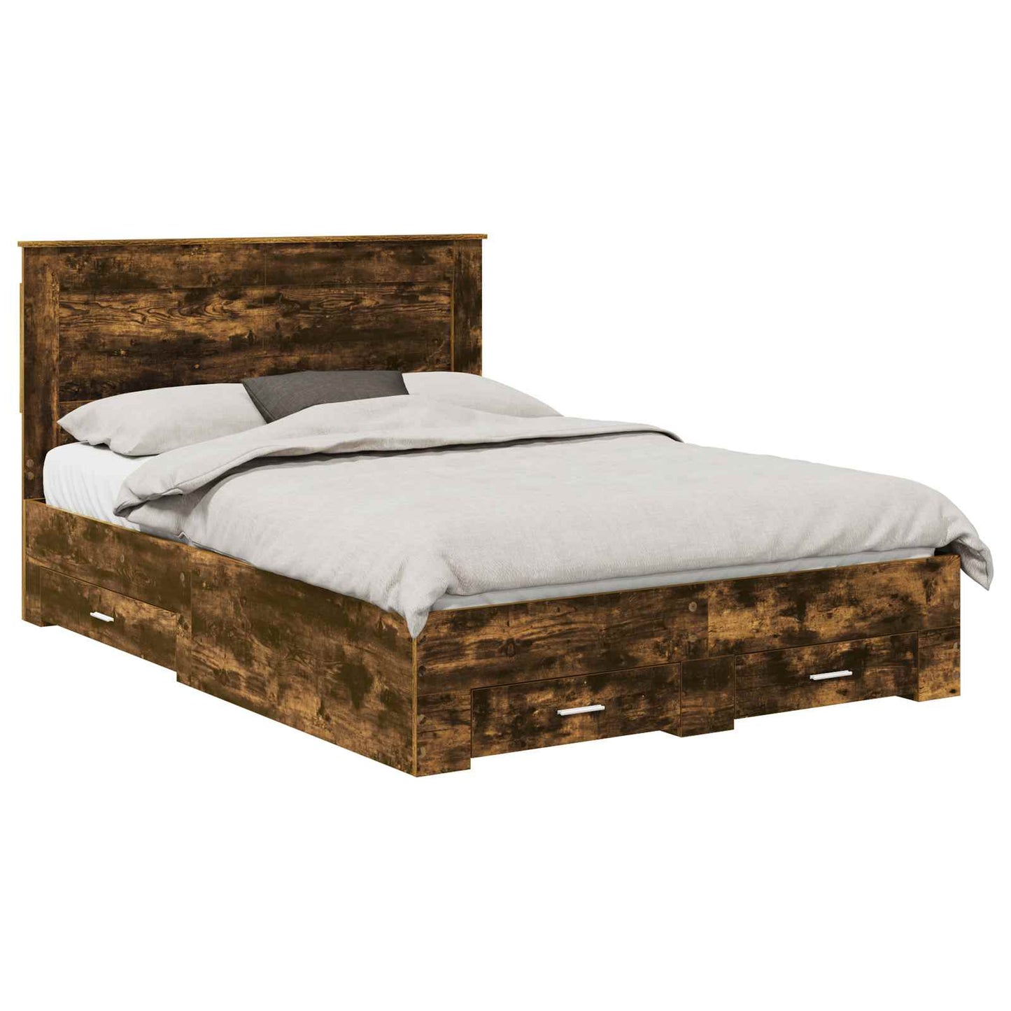Bedframe met lade met hoofdeinde met opslag Bewerkt hout is nu te koop bij PeponiXL, paradijselijk wonen!