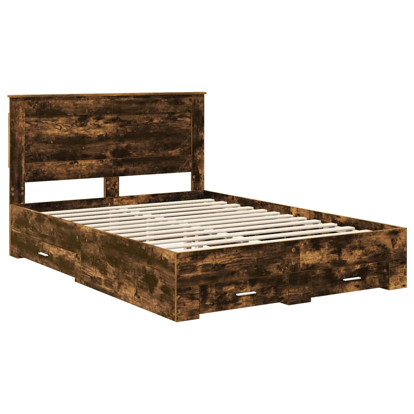 Bedframe met lade met hoofdeinde met opslag Bewerkt hout is nu te koop bij PeponiXL, paradijselijk wonen!