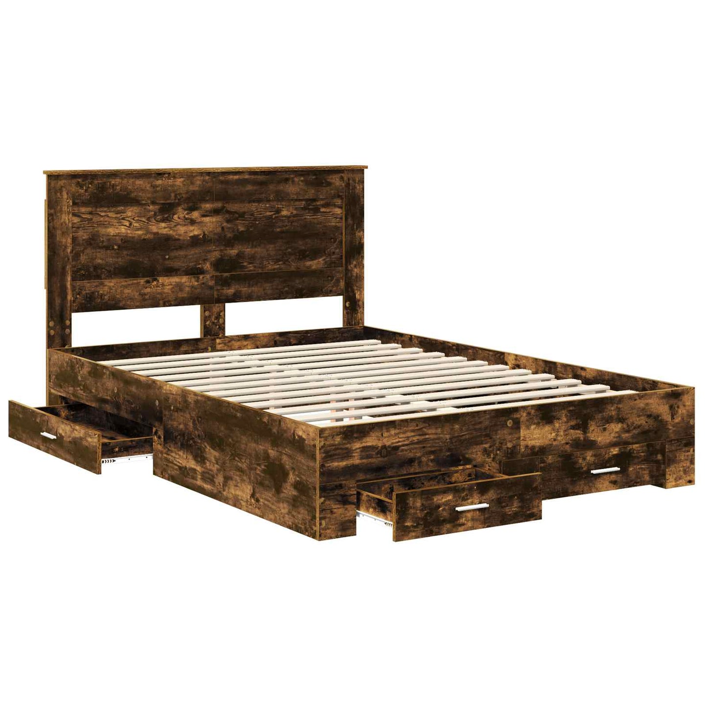 Bedframe met lade met hoofdeinde met opslag Bewerkt hout is nu te koop bij PeponiXL, paradijselijk wonen!