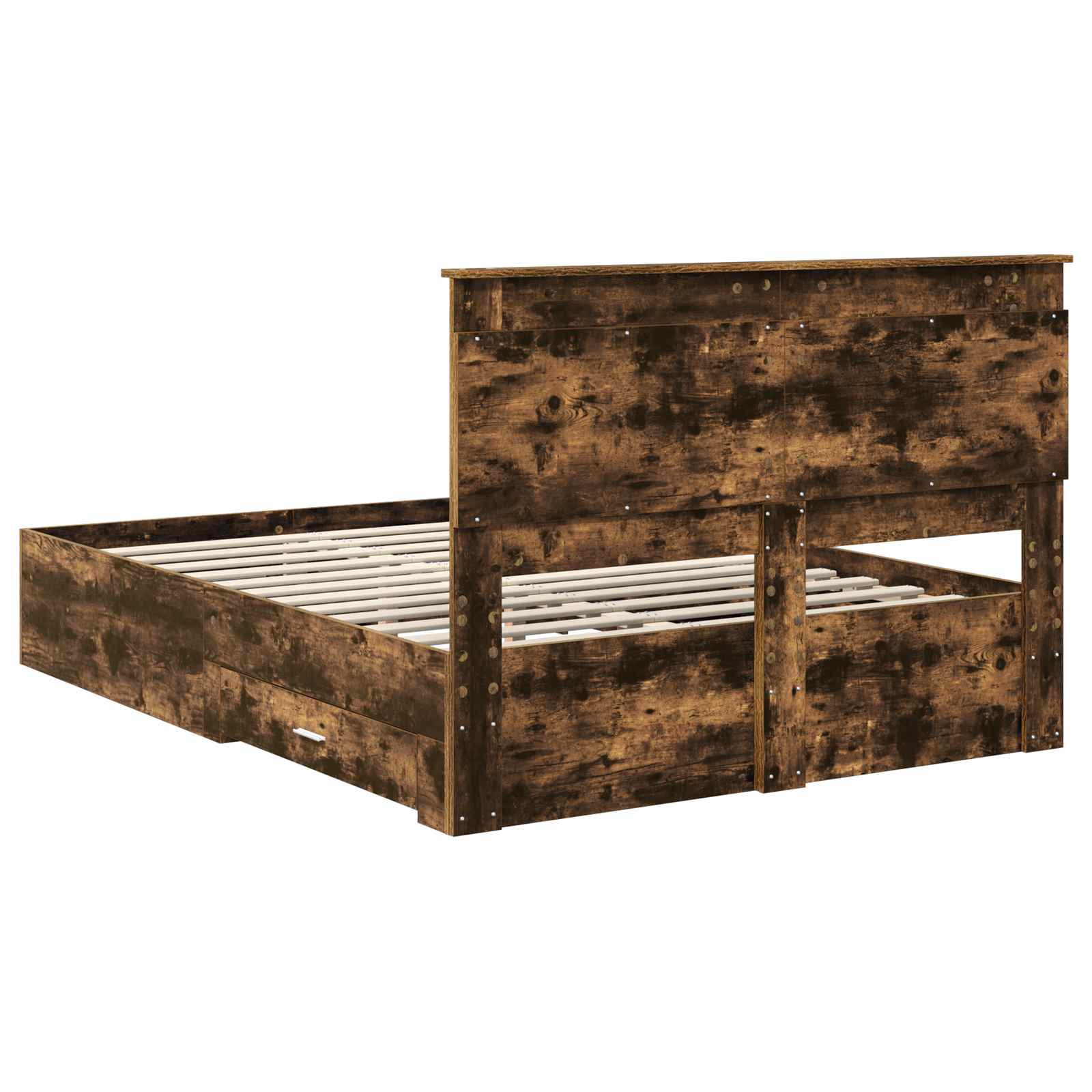 Bedframe met lade met hoofdeinde met opslag Bewerkt hout is nu te koop bij PeponiXL, paradijselijk wonen!