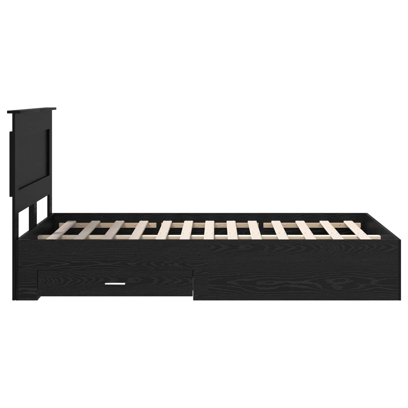 Bedframe met lade met hoofdeinde met opslag Bewerkt hout is nu te koop bij PeponiXL, paradijselijk wonen!