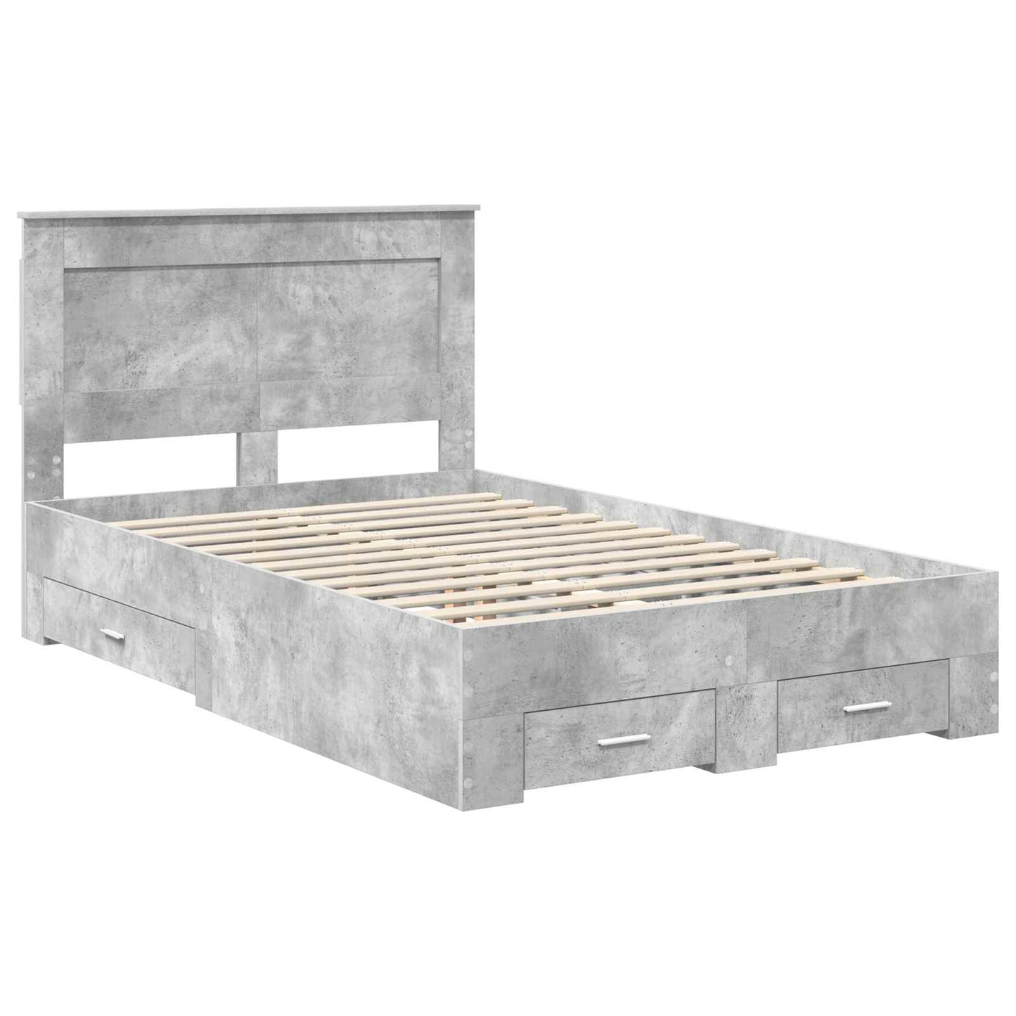 Bedframe met lade met hoofdeinde met opslag Bewerkt hout is nu te koop bij PeponiXL, paradijselijk wonen!