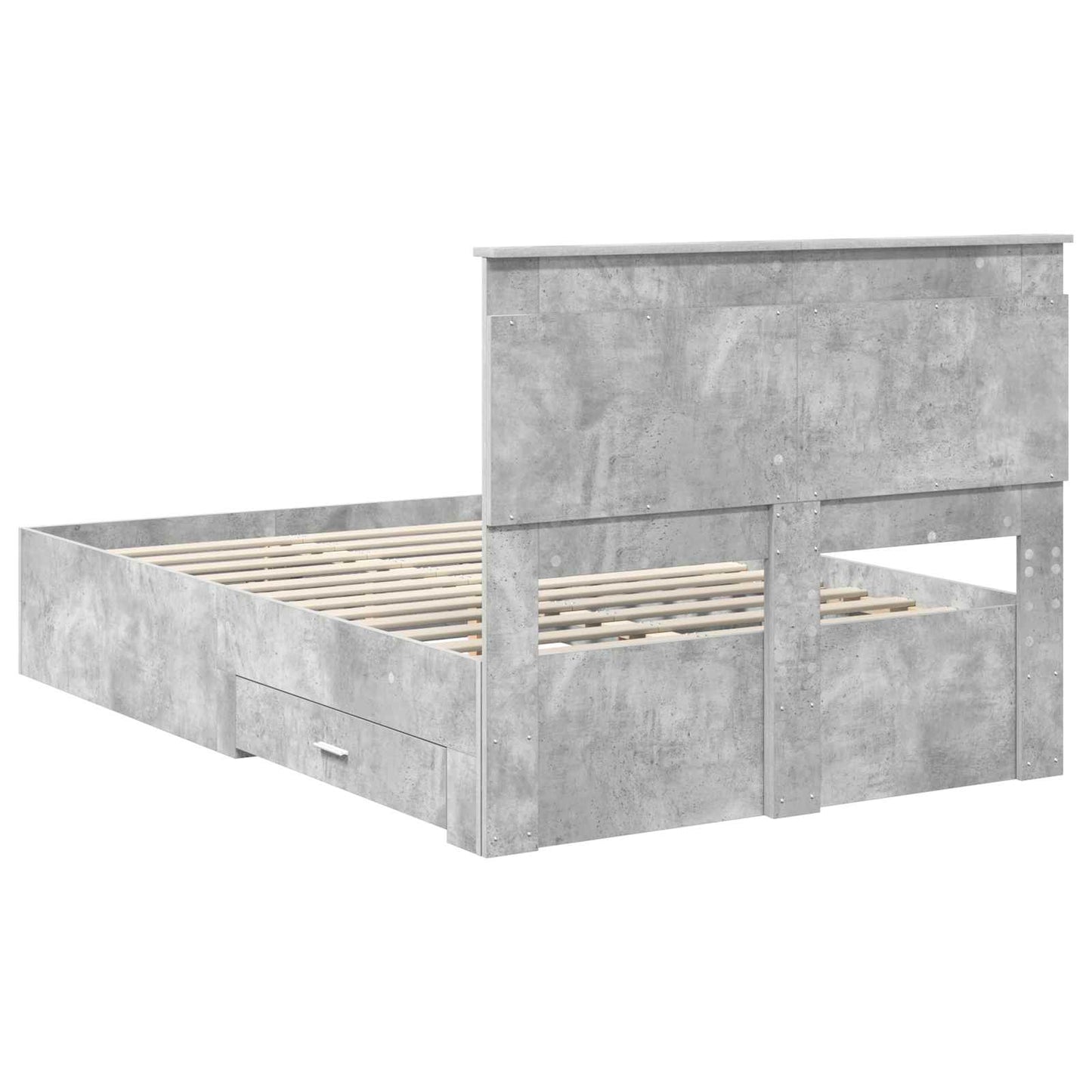 Bedframe met lade met hoofdeinde met opslag Bewerkt hout is nu te koop bij PeponiXL, paradijselijk wonen!