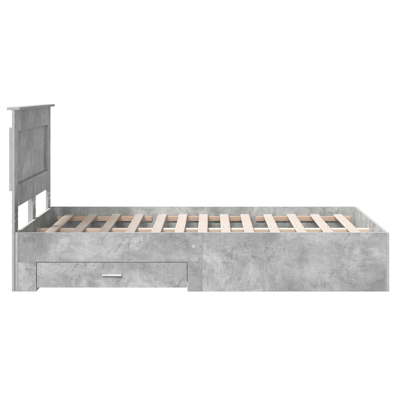 Bedframe met lade met hoofdeinde met opslag Bewerkt hout is nu te koop bij PeponiXL, paradijselijk wonen!