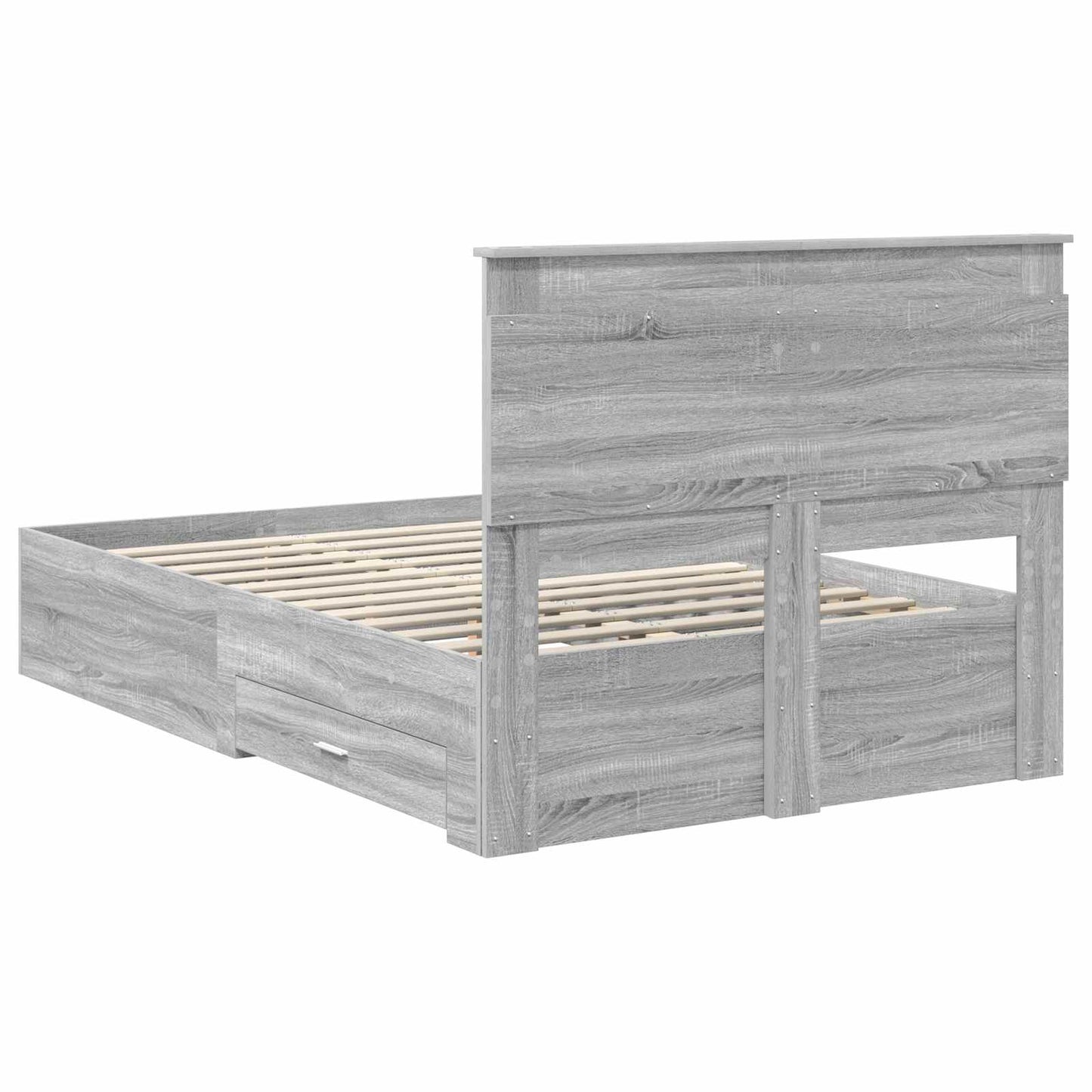 Bedframe met lade met hoofdeinde met opslag Bewerkt hout is nu te koop bij PeponiXL, paradijselijk wonen!