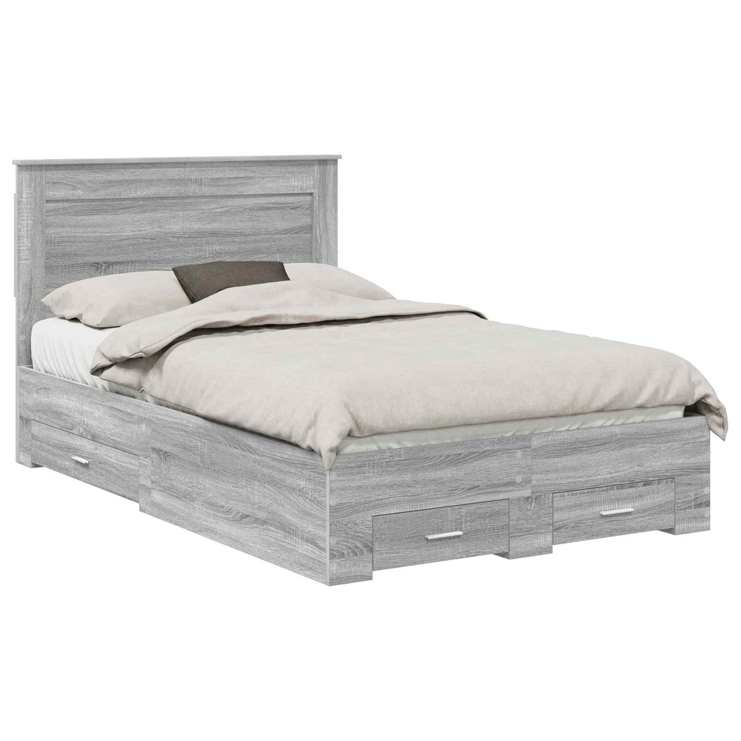 Bedframe met lade met hoofdeinde met opslag Bewerkt hout is nu te koop bij PeponiXL, paradijselijk wonen!