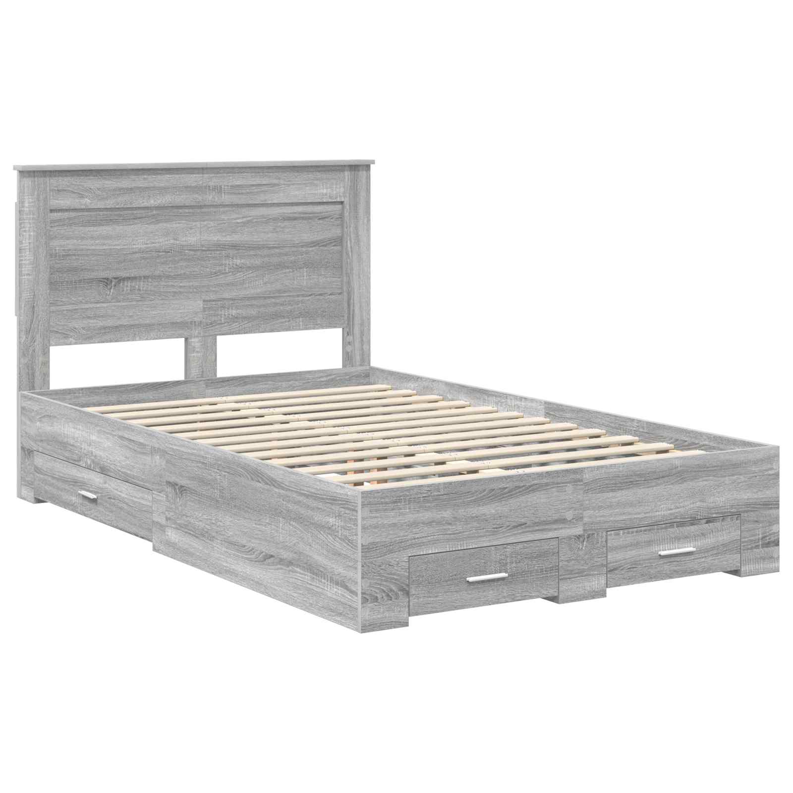 Bedframe met lade met hoofdeinde met opslag Bewerkt hout is nu te koop bij PeponiXL, paradijselijk wonen!