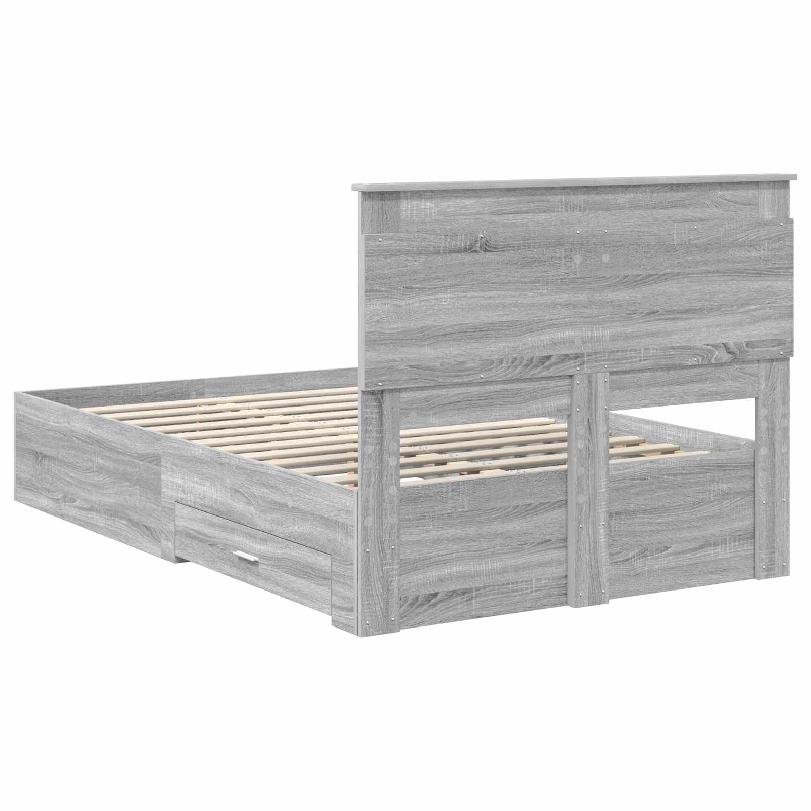 Bedframe met lade met hoofdeinde met opslag Bewerkt hout is nu te koop bij PeponiXL, paradijselijk wonen!