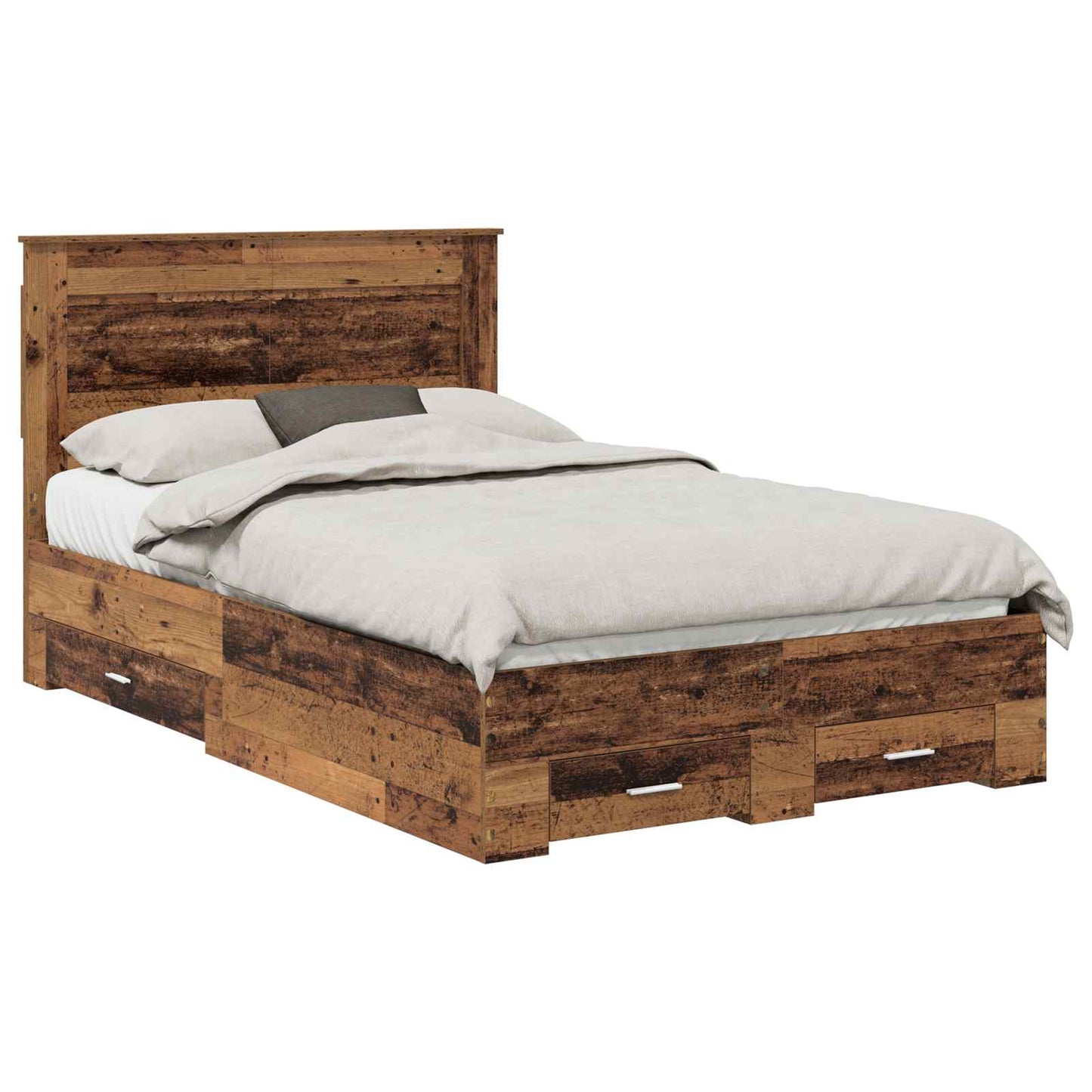 Bedframe met lade met hoofdeinde met opslag Bewerkt hout is nu te koop bij PeponiXL, paradijselijk wonen!