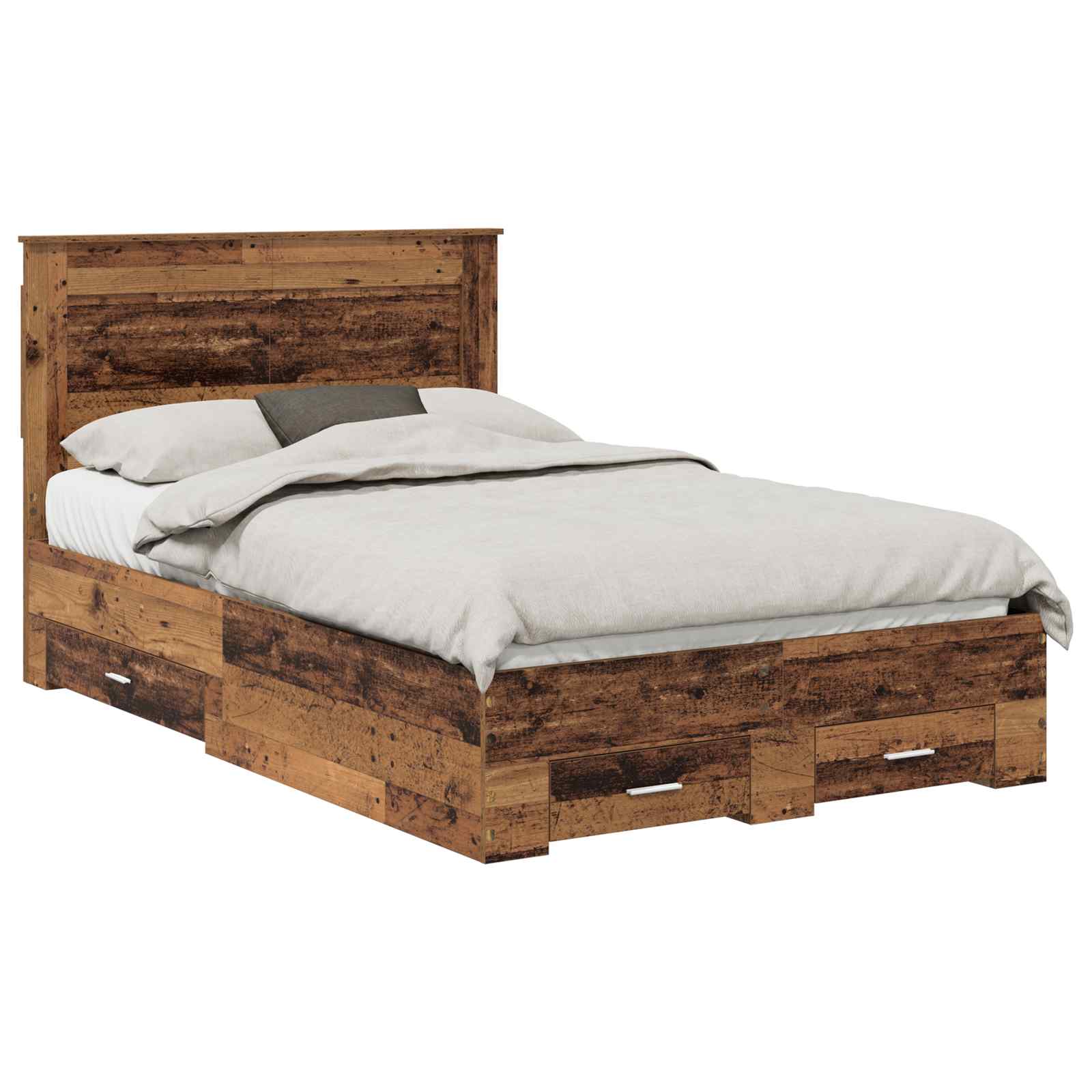 Bedframe met lade met hoofdeinde met opslag Bewerkt hout is nu te koop bij PeponiXL, paradijselijk wonen!