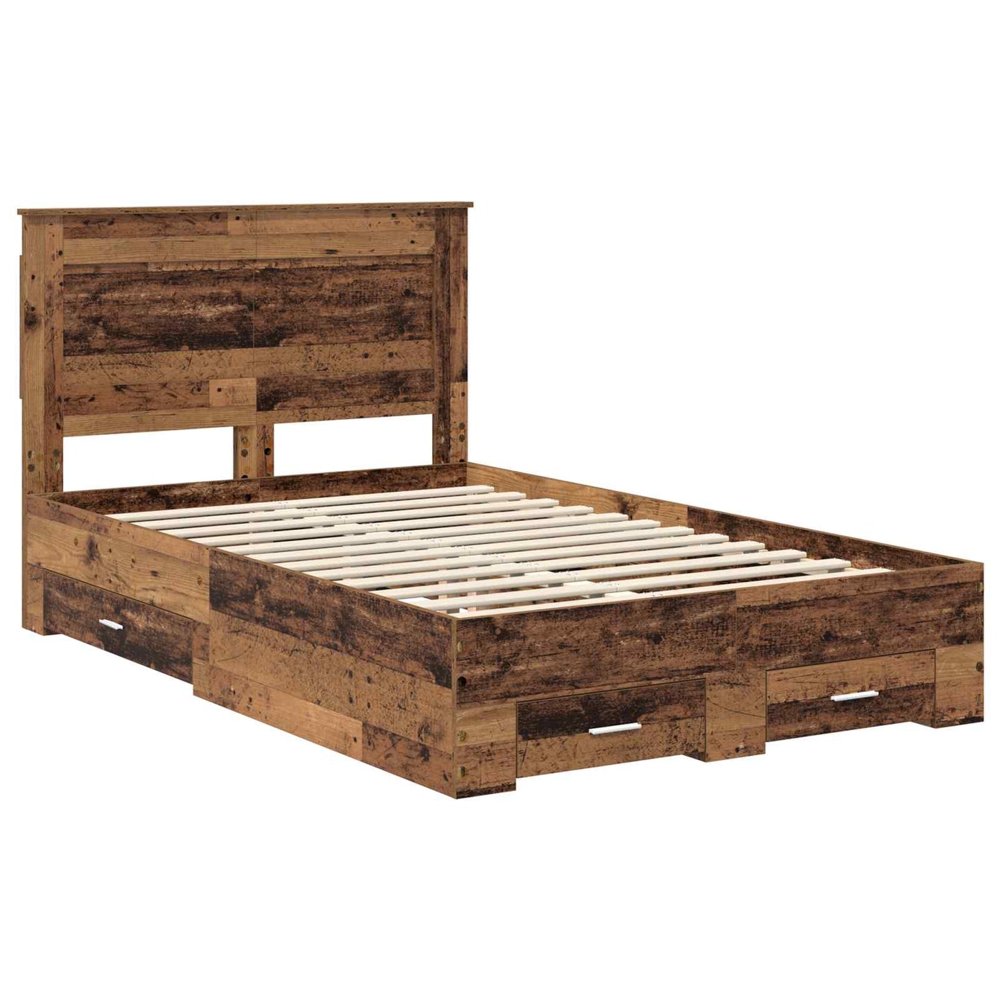 Bedframe met lade met hoofdeinde met opslag Bewerkt hout is nu te koop bij PeponiXL, paradijselijk wonen!