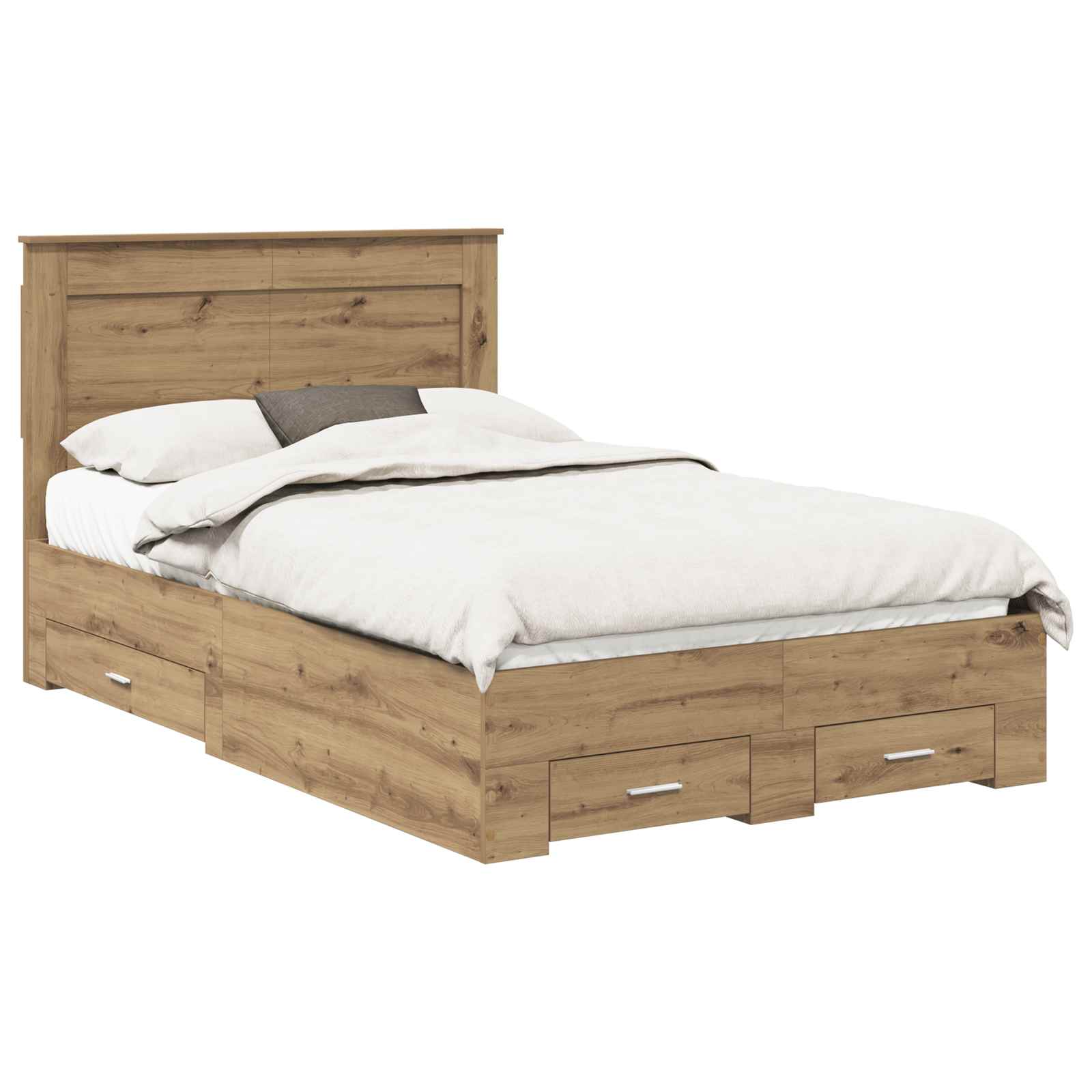 Bedframe met lade met hoofdeinde met opslag Bewerkt hout is nu te koop bij PeponiXL, paradijselijk wonen!