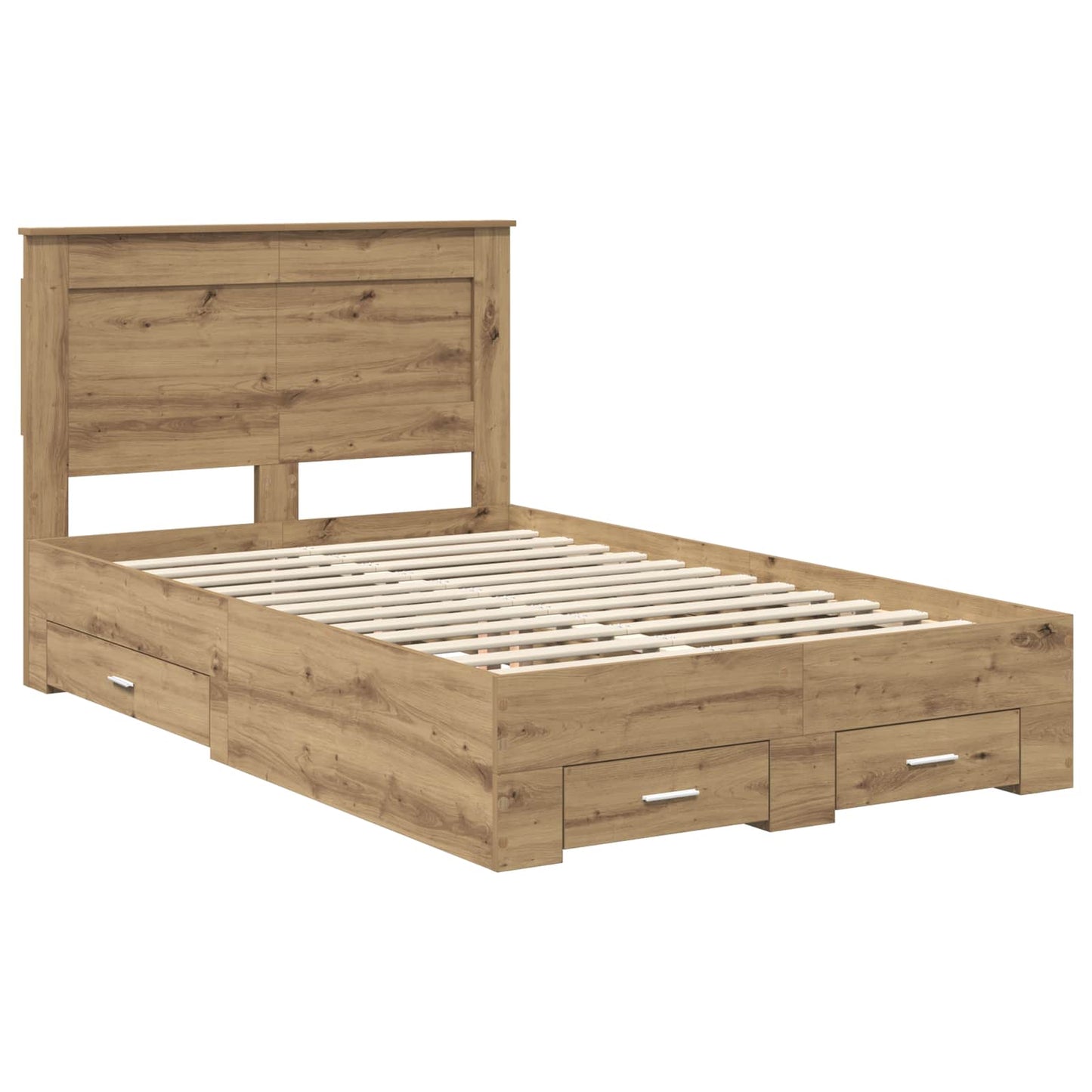 Bedframe met lade met hoofdeinde met opslag Bewerkt hout is nu te koop bij PeponiXL, paradijselijk wonen!