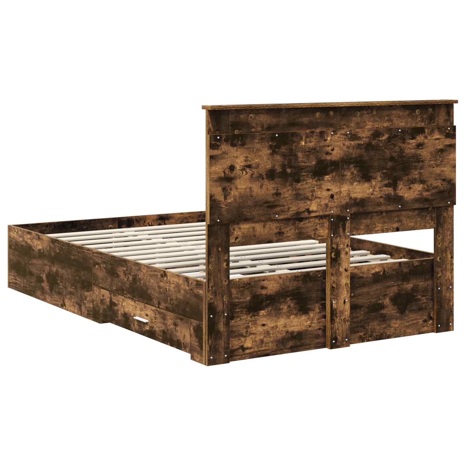 Bedframe met lade met hoofdeinde met opslag Bewerkt hout is nu te koop bij PeponiXL, paradijselijk wonen!
