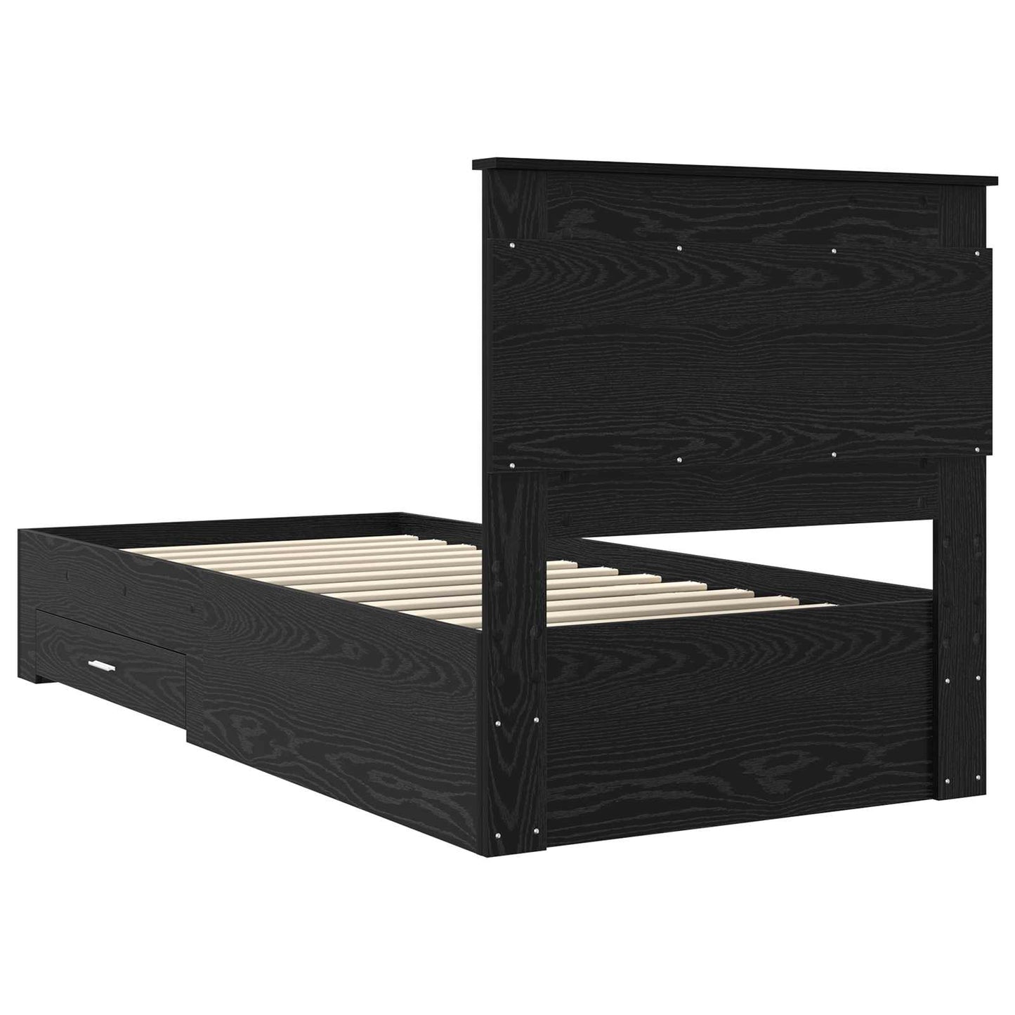 Bedframe met lade met hoofdeinde met opslag Bewerkt hout is nu te koop bij PeponiXL, paradijselijk wonen!