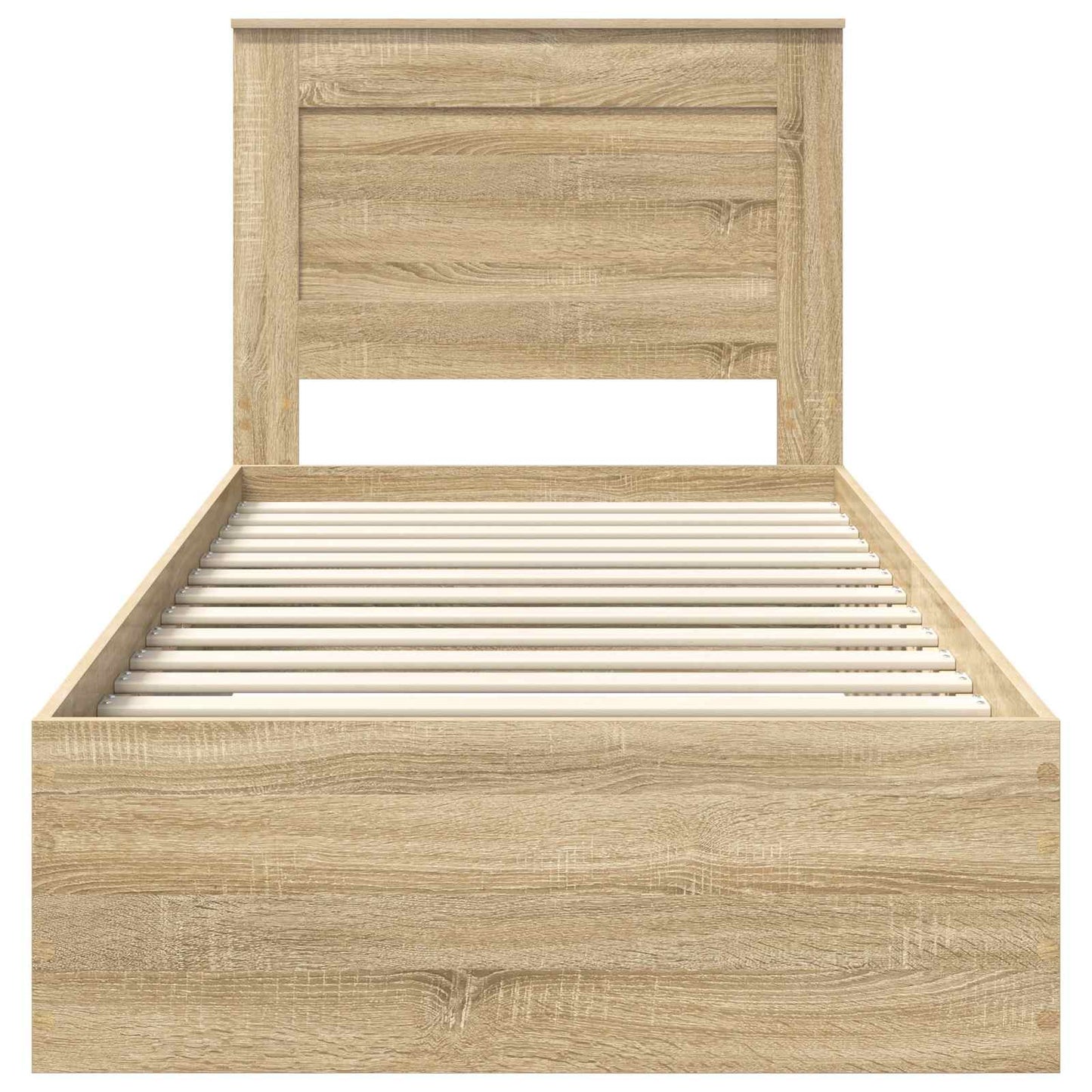 Bedframe met lade met hoofdeinde met opslag Bewerkt hout is nu te koop bij PeponiXL, paradijselijk wonen!