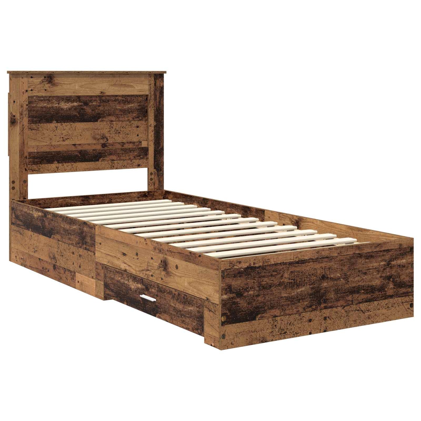 Bedframe met lade met hoofdeinde met opslag Bewerkt hout is nu te koop bij PeponiXL, paradijselijk wonen!