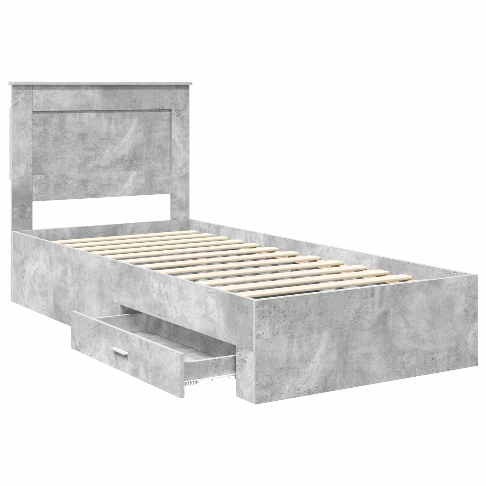 Bedframe met lade met hoofdeinde met opslag Bewerkt hout is nu te koop bij PeponiXL, paradijselijk wonen!