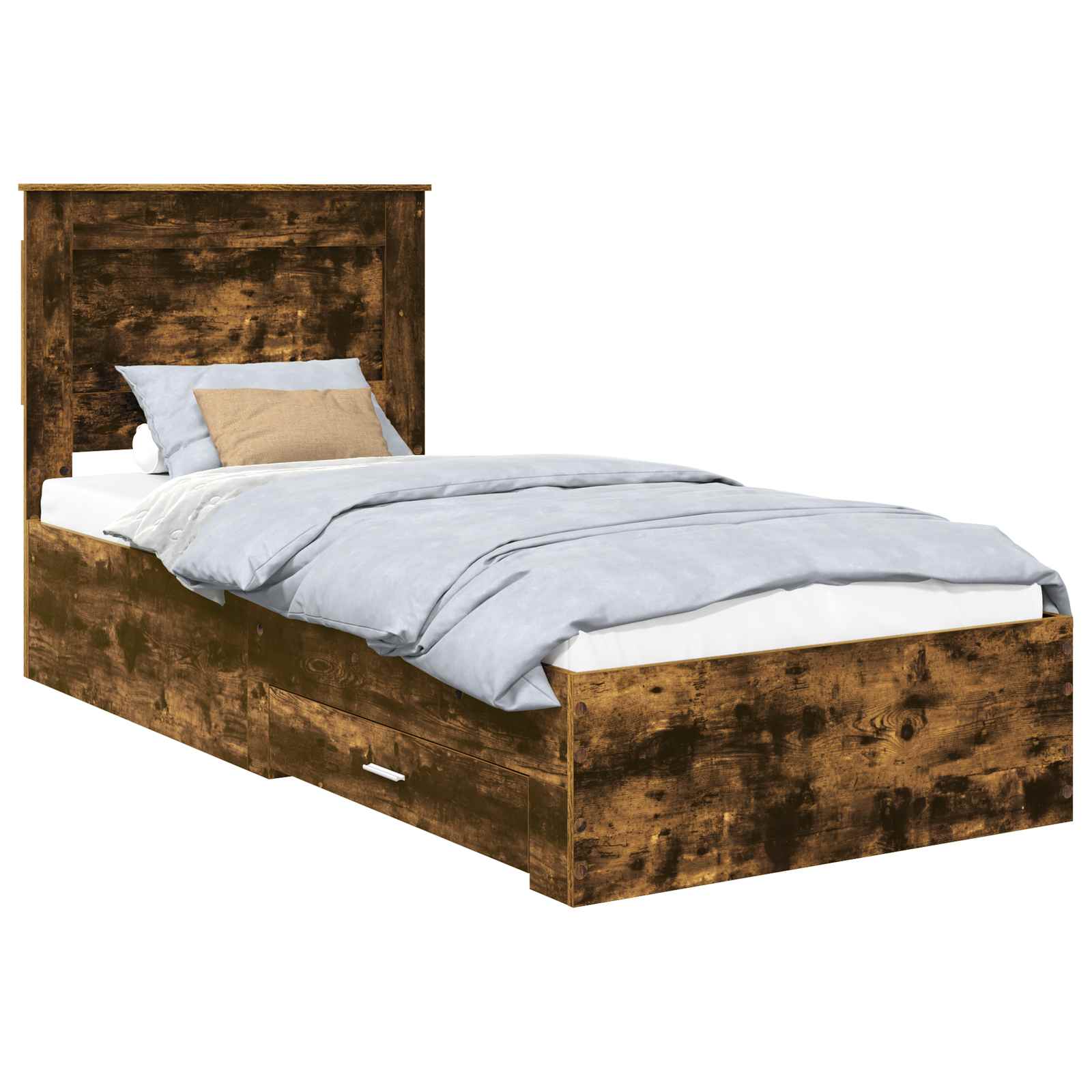 Bedframe met lade met hoofdeinde met opslag Bewerkt hout is nu te koop bij PeponiXL, paradijselijk wonen!