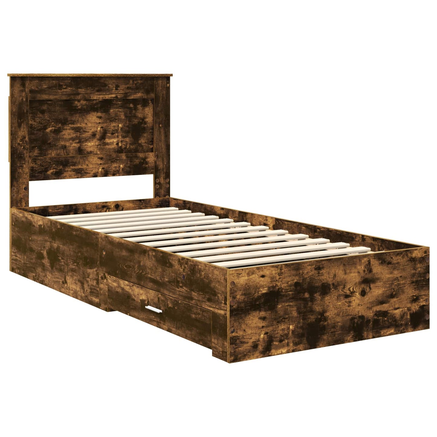 Bedframe met lade met hoofdeinde met opslag Bewerkt hout is nu te koop bij PeponiXL, paradijselijk wonen!