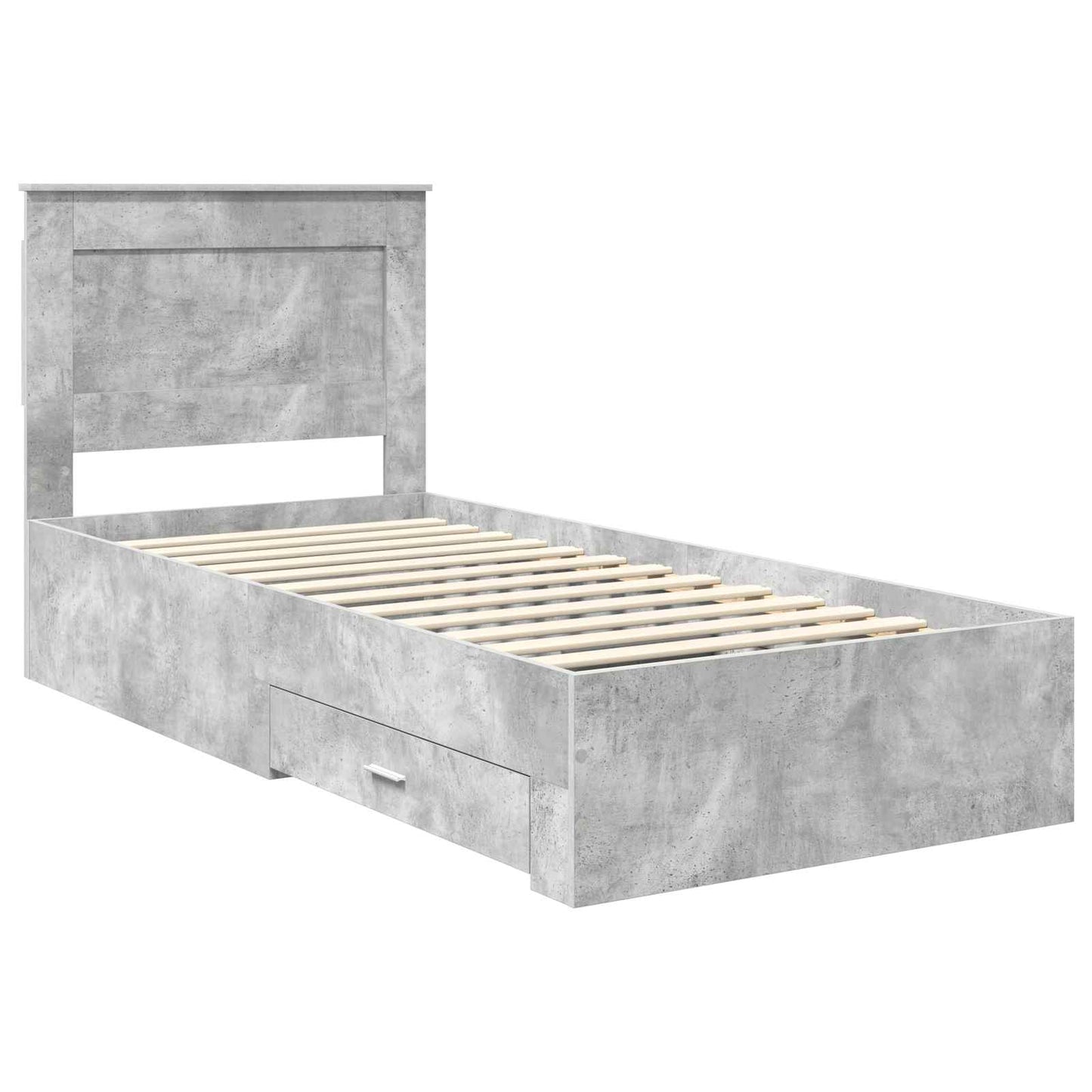 Bedframe met lade met hoofdeinde met opslag Bewerkt hout is nu te koop bij PeponiXL, paradijselijk wonen!