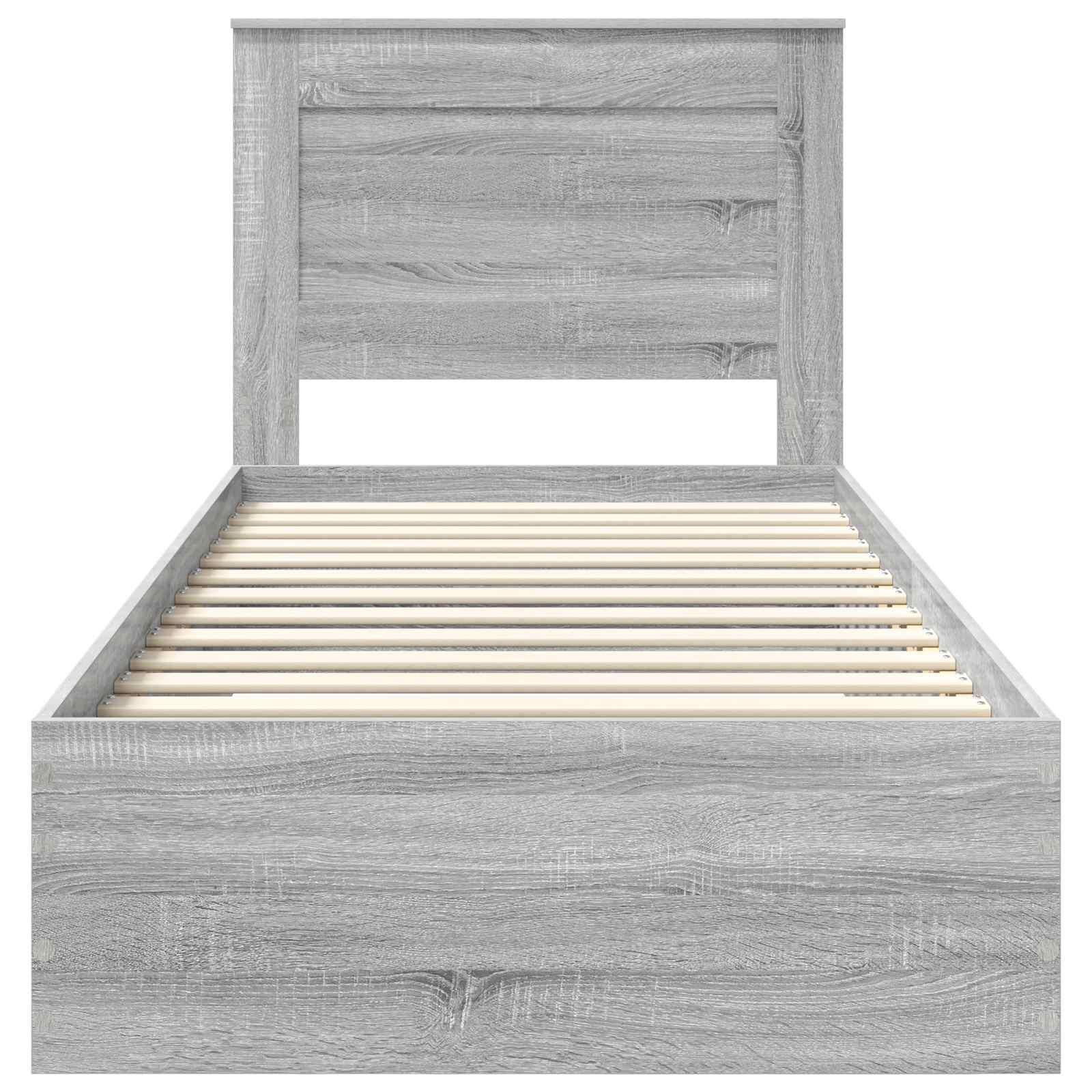 Bedframe met lade met hoofdeinde met opslag Bewerkt hout is nu te koop bij PeponiXL, paradijselijk wonen!