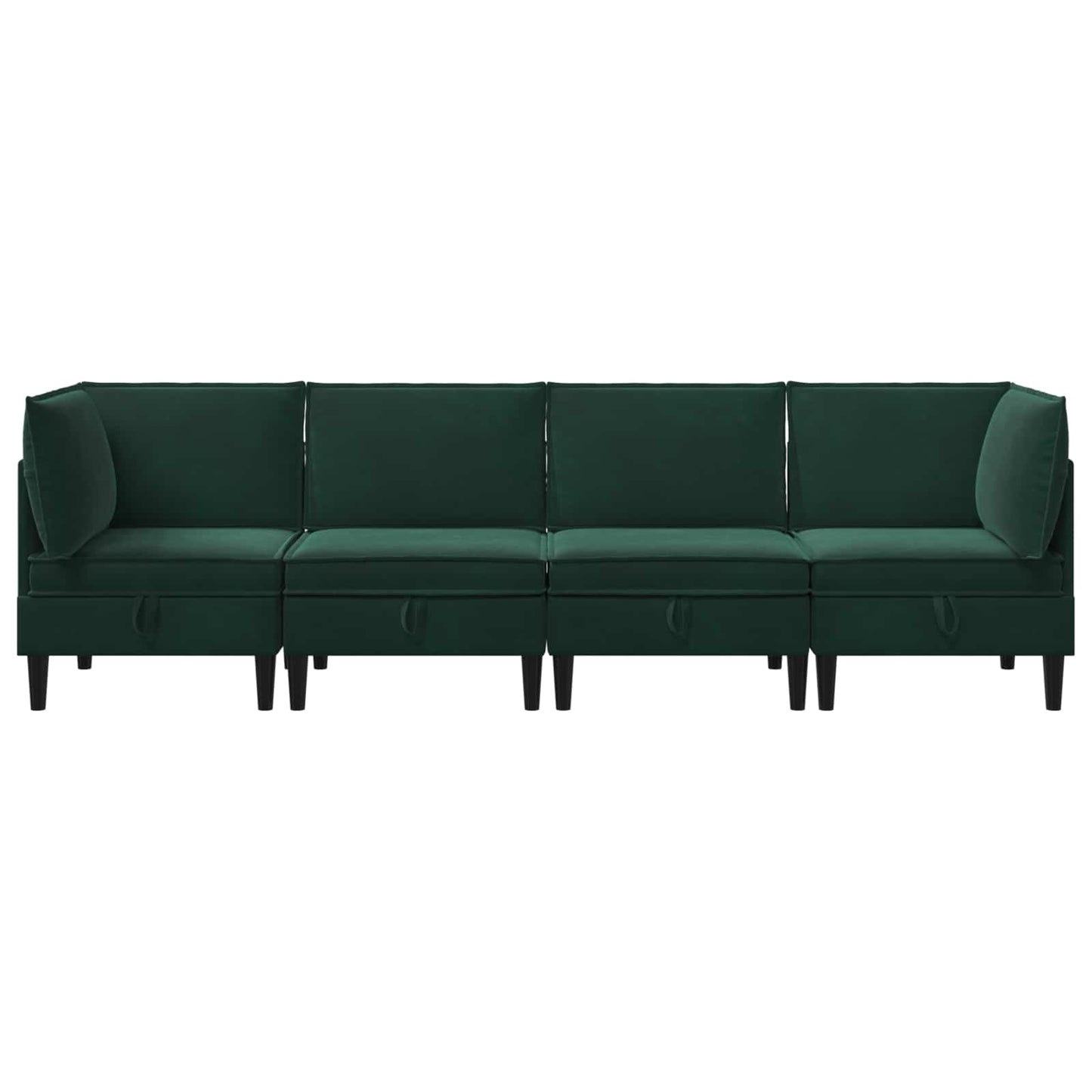 Woonkamer Meubelset met kussen 4 pcs Donkergroen Fluweel is nu te koop bij PeponiXL, paradijselijk wonen!