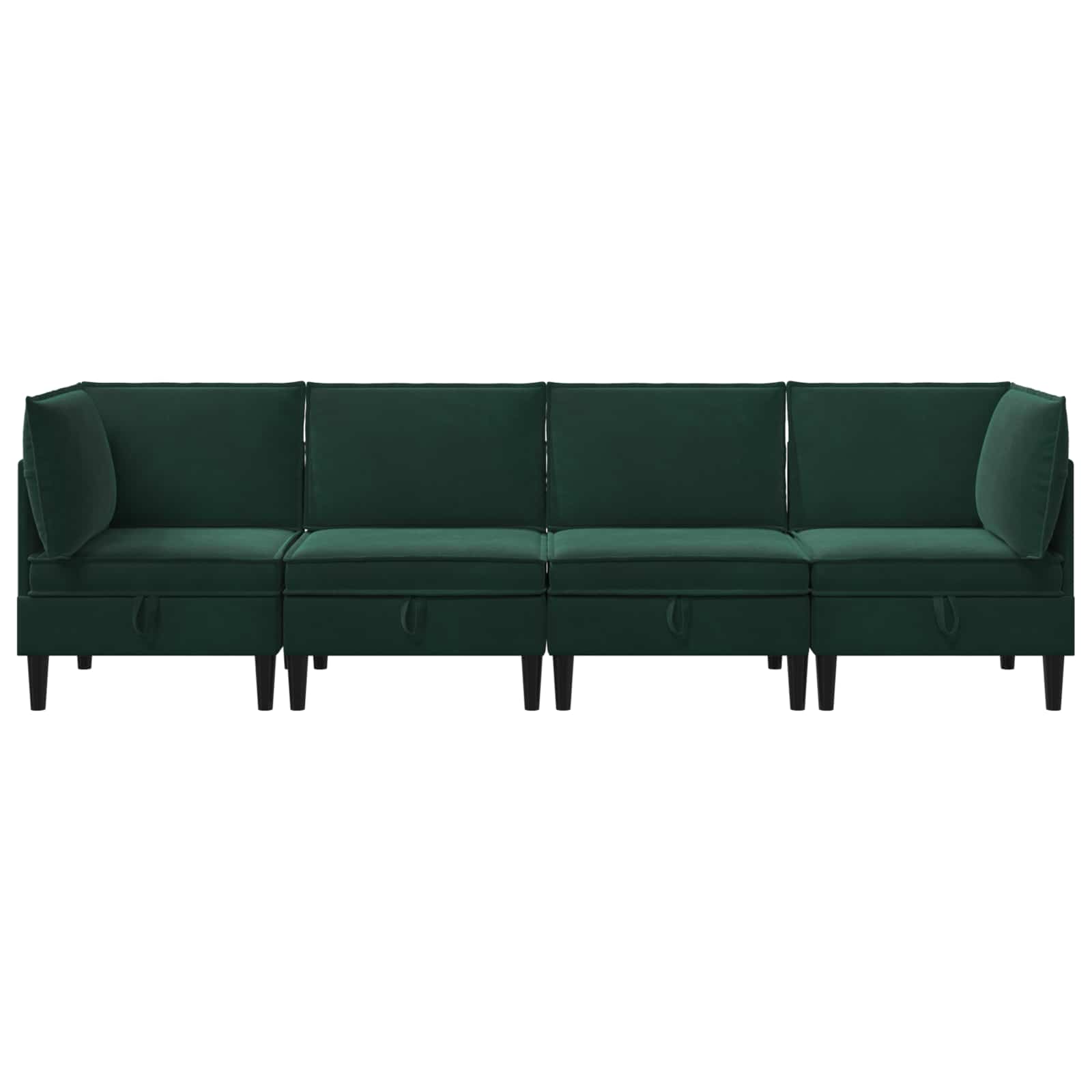 Woonkamer Meubelset met kussen 4 pcs Donkergroen Fluweel is nu te koop bij PeponiXL, paradijselijk wonen!