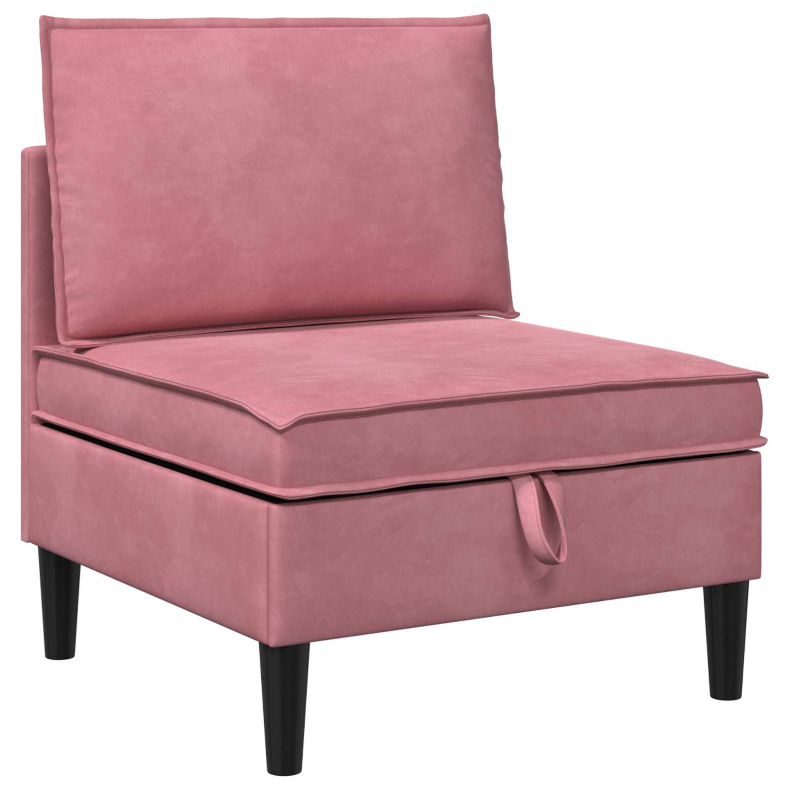 Woonkamer Meubelset met kussen met opslag 4 pcs Roze Fluweel is nu te koop bij PeponiXL, paradijselijk wonen!