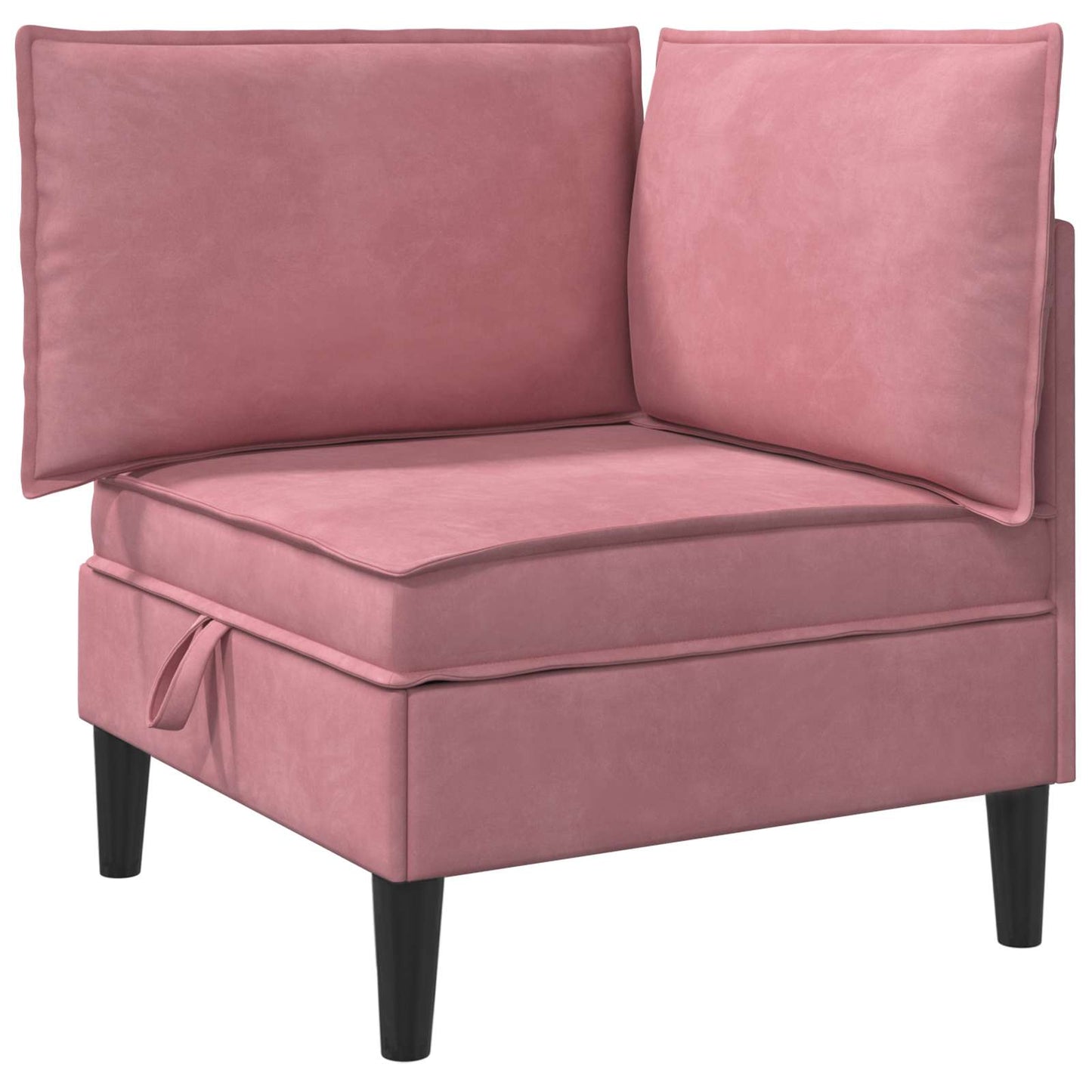 Woonkamer Meubelset met kussen met opslag 5 pcs Roze Fluweel is nu te koop bij PeponiXL, paradijselijk wonen!
