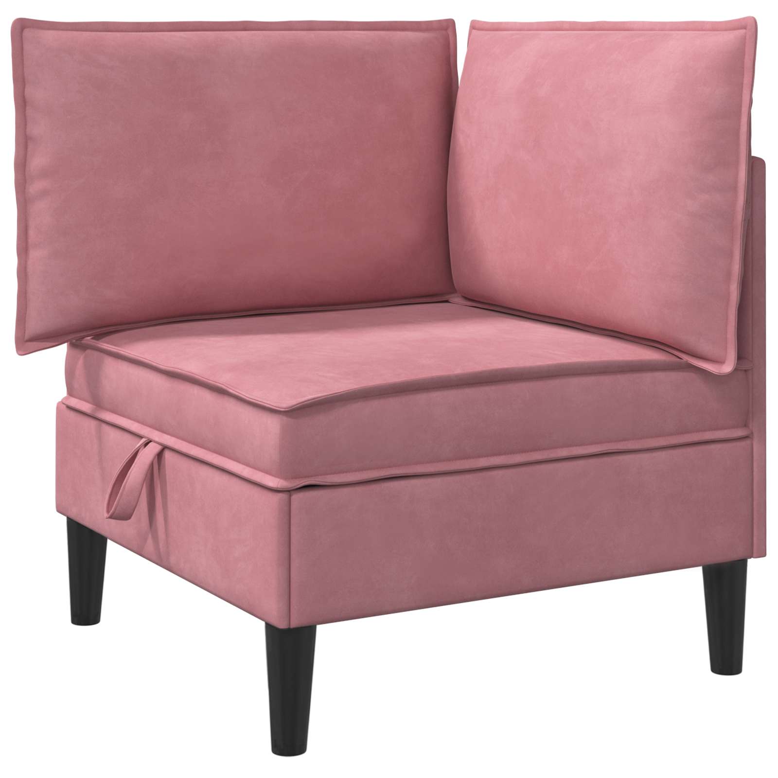 Woonkamer Meubelset met kussen met opslag 6 pcs Roze Fluweel is nu te koop bij PeponiXL, paradijselijk wonen!