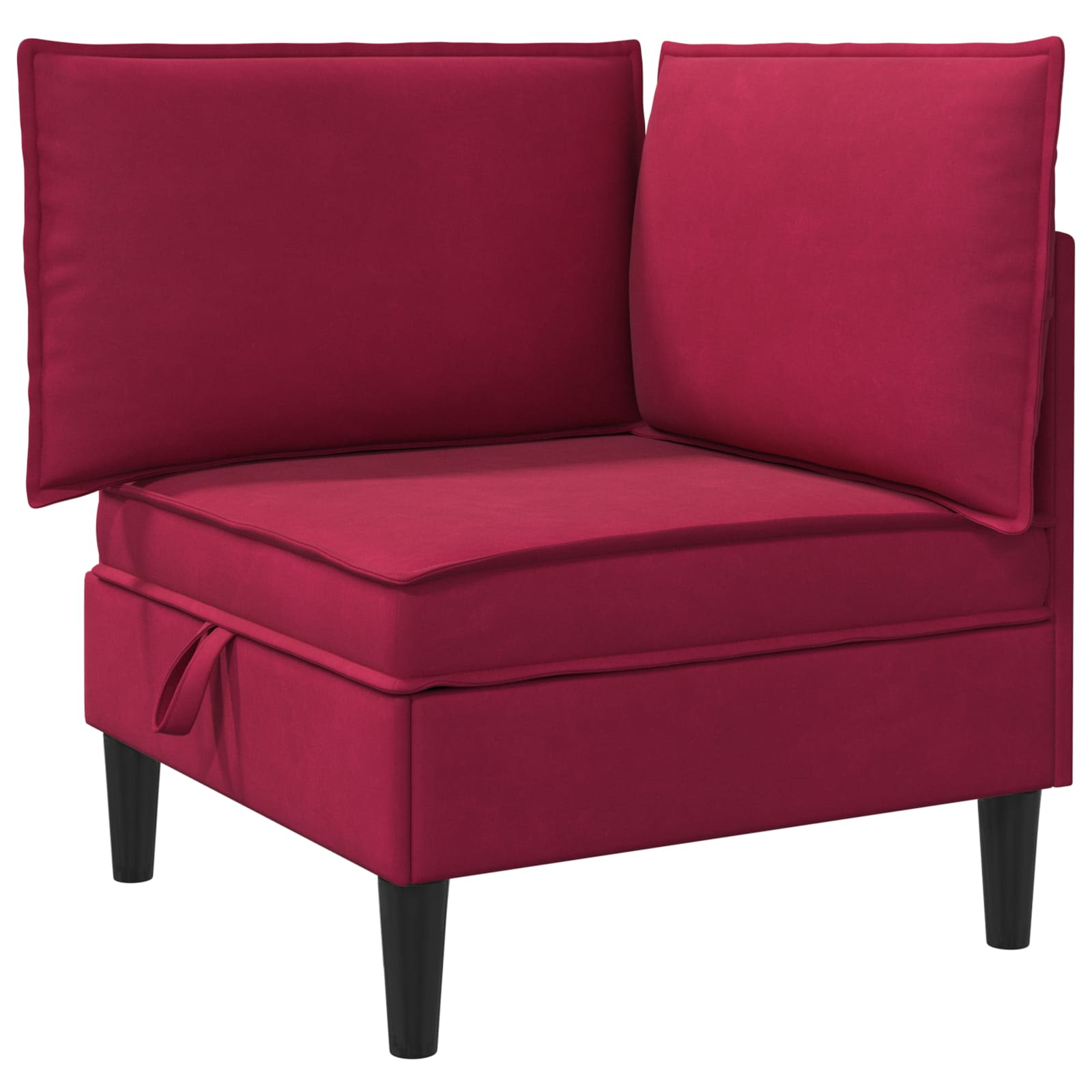 Woonkamer Meubelset met kussen 6 pcs Wijnrood Fluweel is nu te koop bij PeponiXL, paradijselijk wonen!