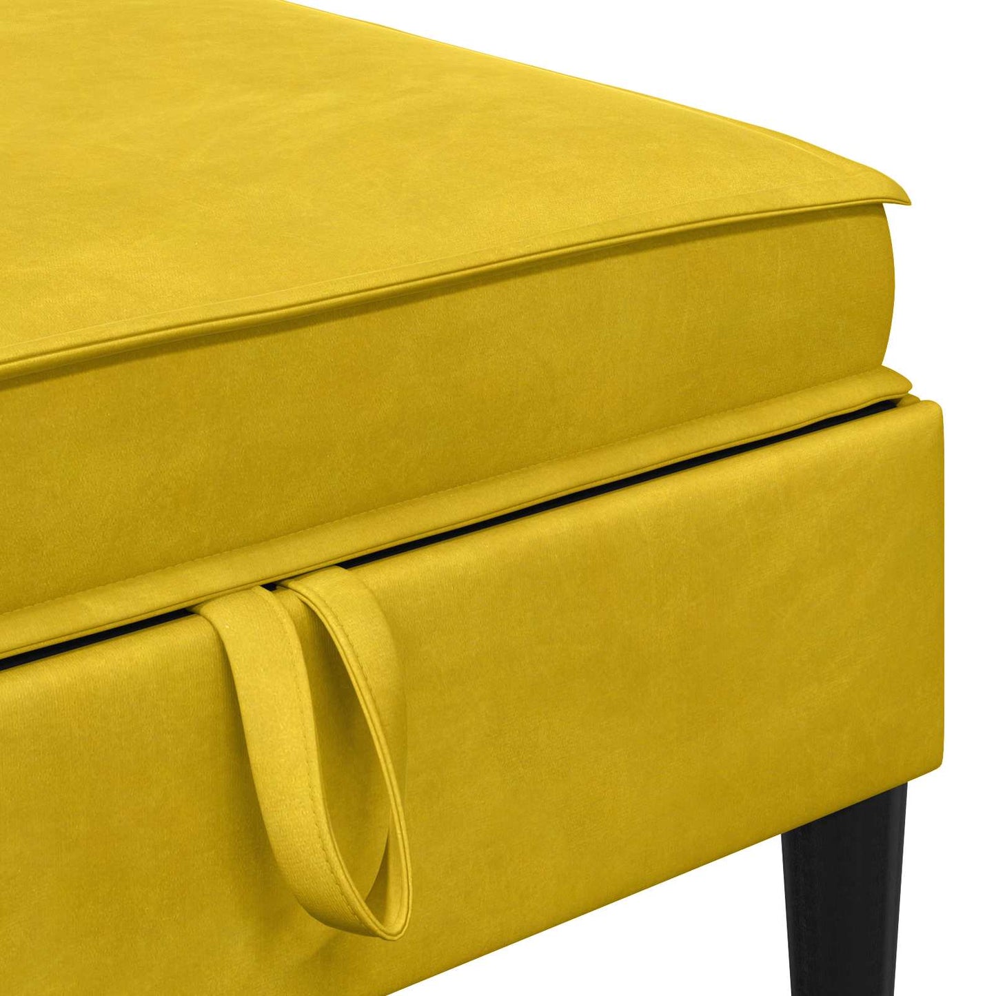 Woonkamer Meubelset met kussen met opslag 6 pcs Geel Fluweel is nu te koop bij PeponiXL, paradijselijk wonen!