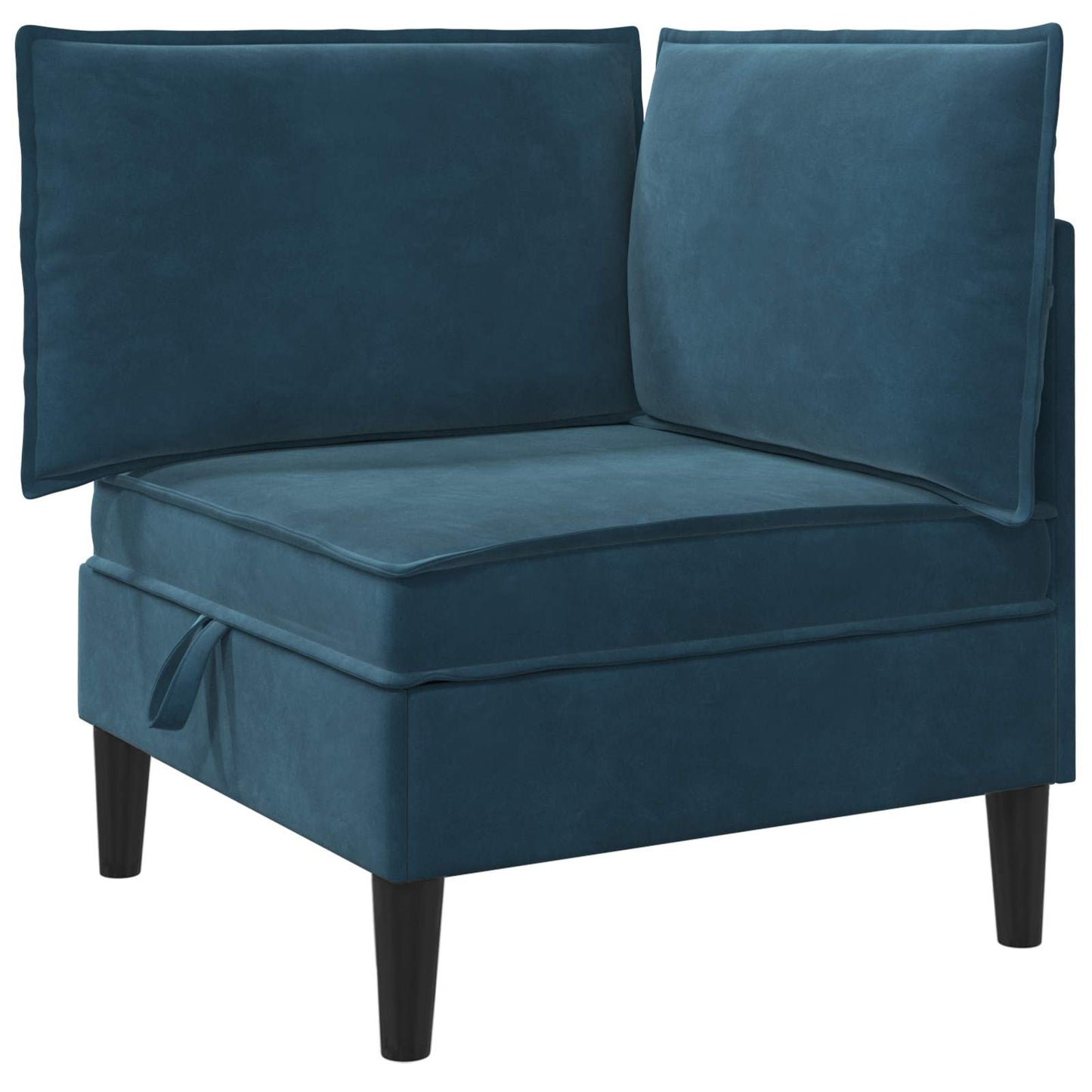 Woonkamer Meubelset met kussen met opslag 4 pcs Blauw Fluweel is nu te koop bij PeponiXL, paradijselijk wonen!