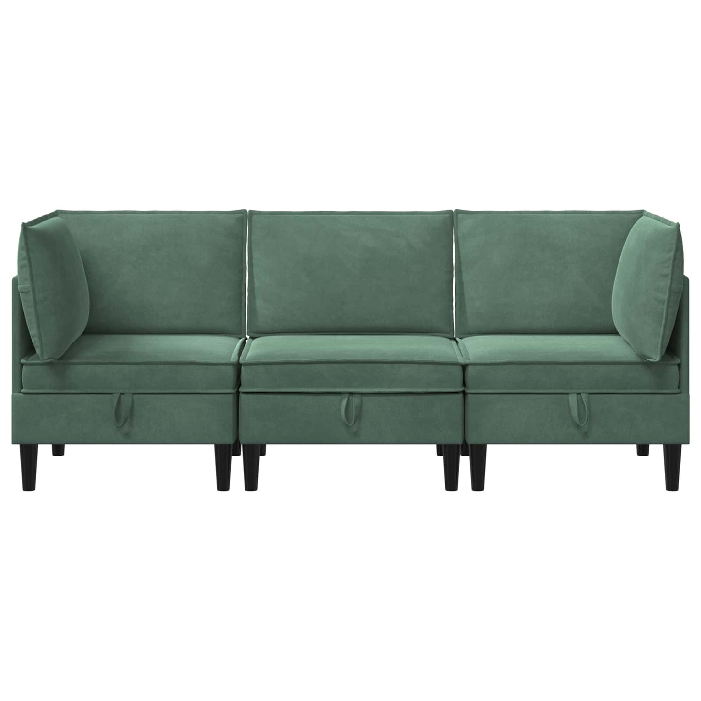 Woonkamer Meubelset met kussen 3 pcs Zeegroen Fluweel is nu te koop bij PeponiXL, paradijselijk wonen!